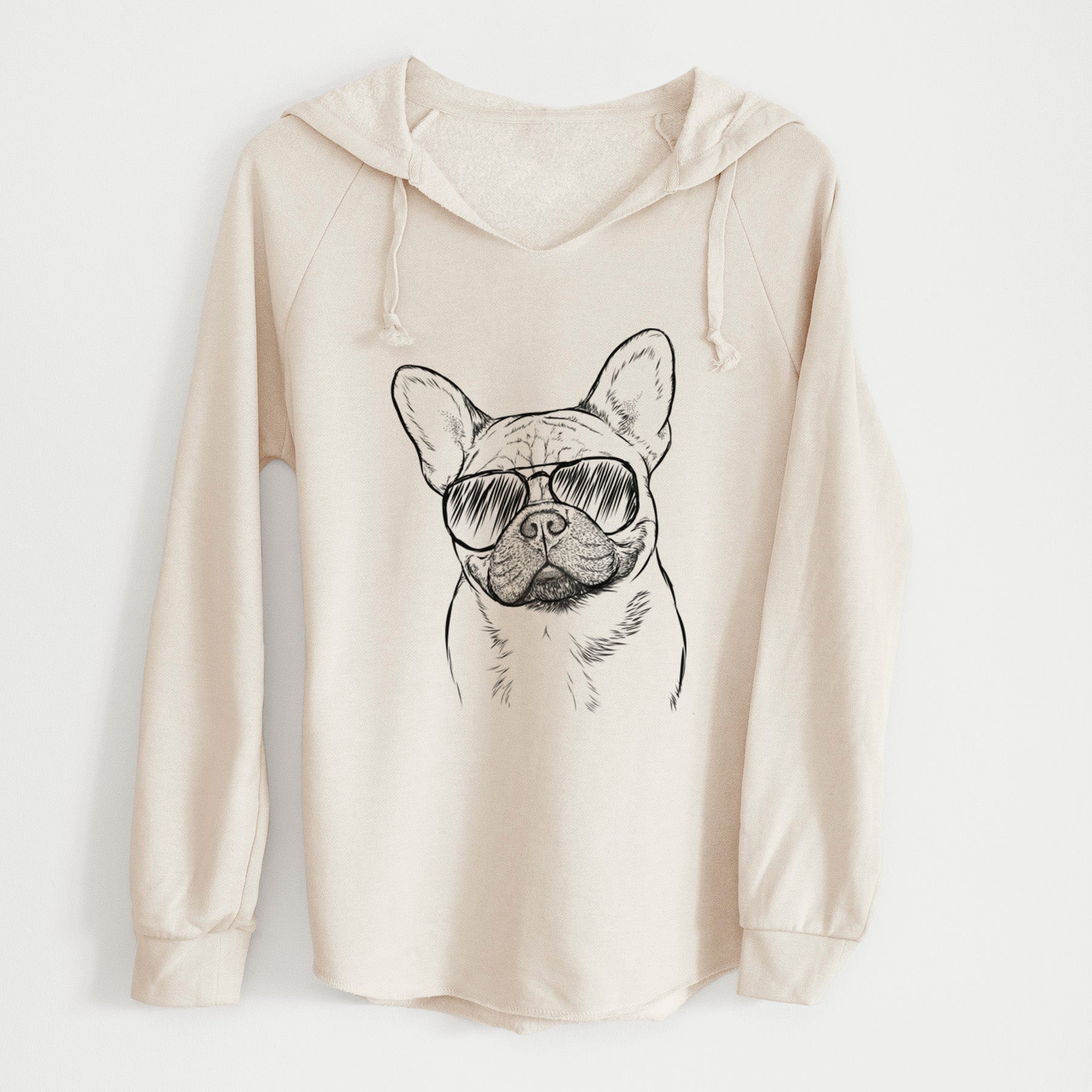 Aviator Chew Chew the French Bulldog - Cali Wave Hooded Sweatshirt