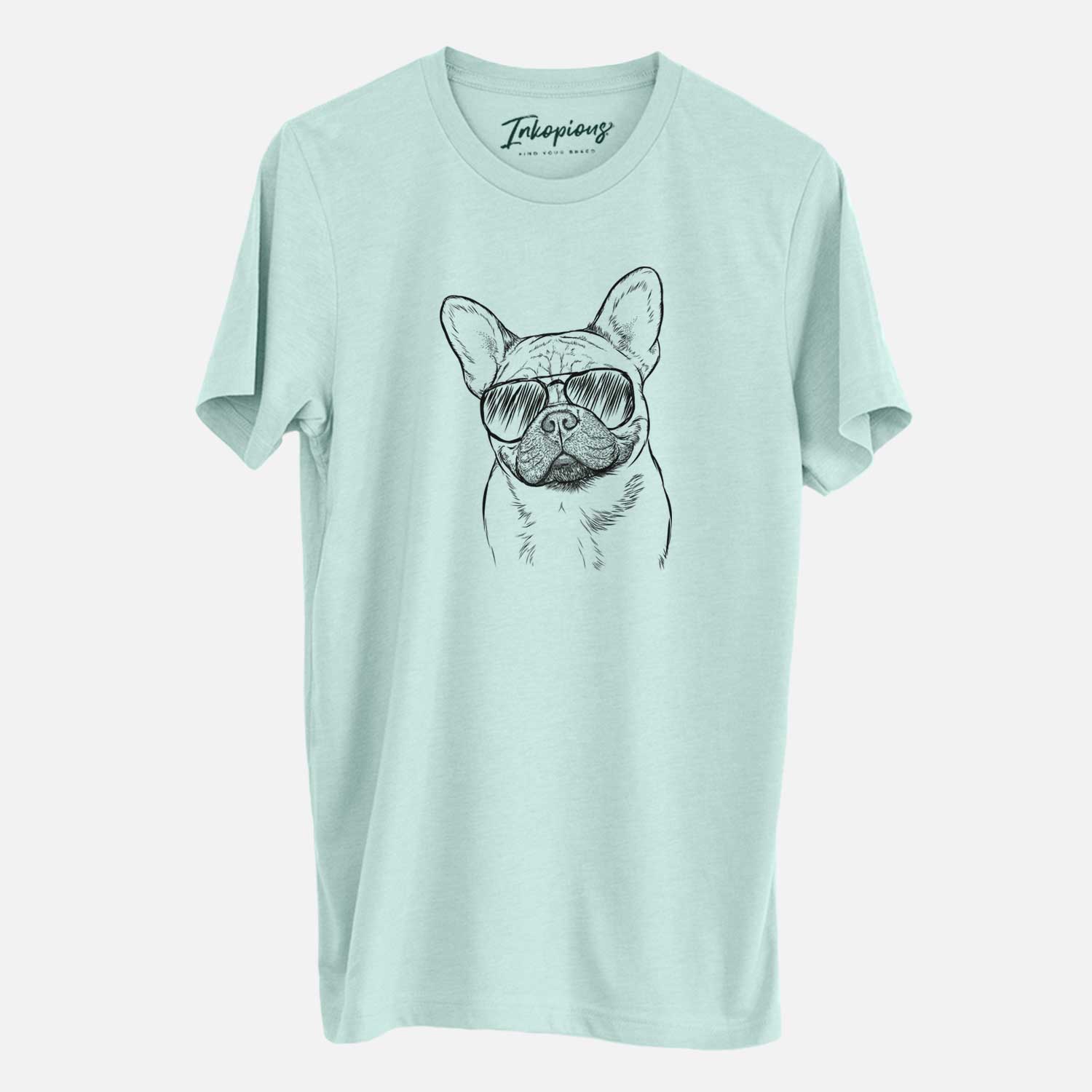 Aviator Chew Chew the French Bulldog - Unisex Crewneck