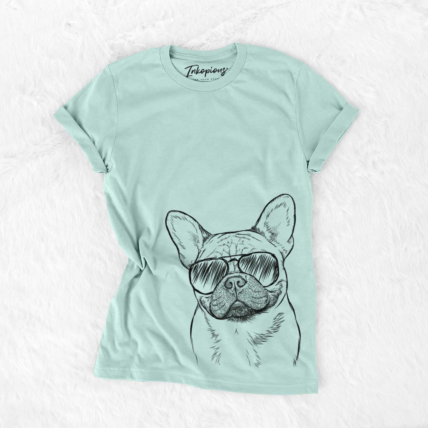 Aviator Chew Chew the French Bulldog - Unisex Crewneck