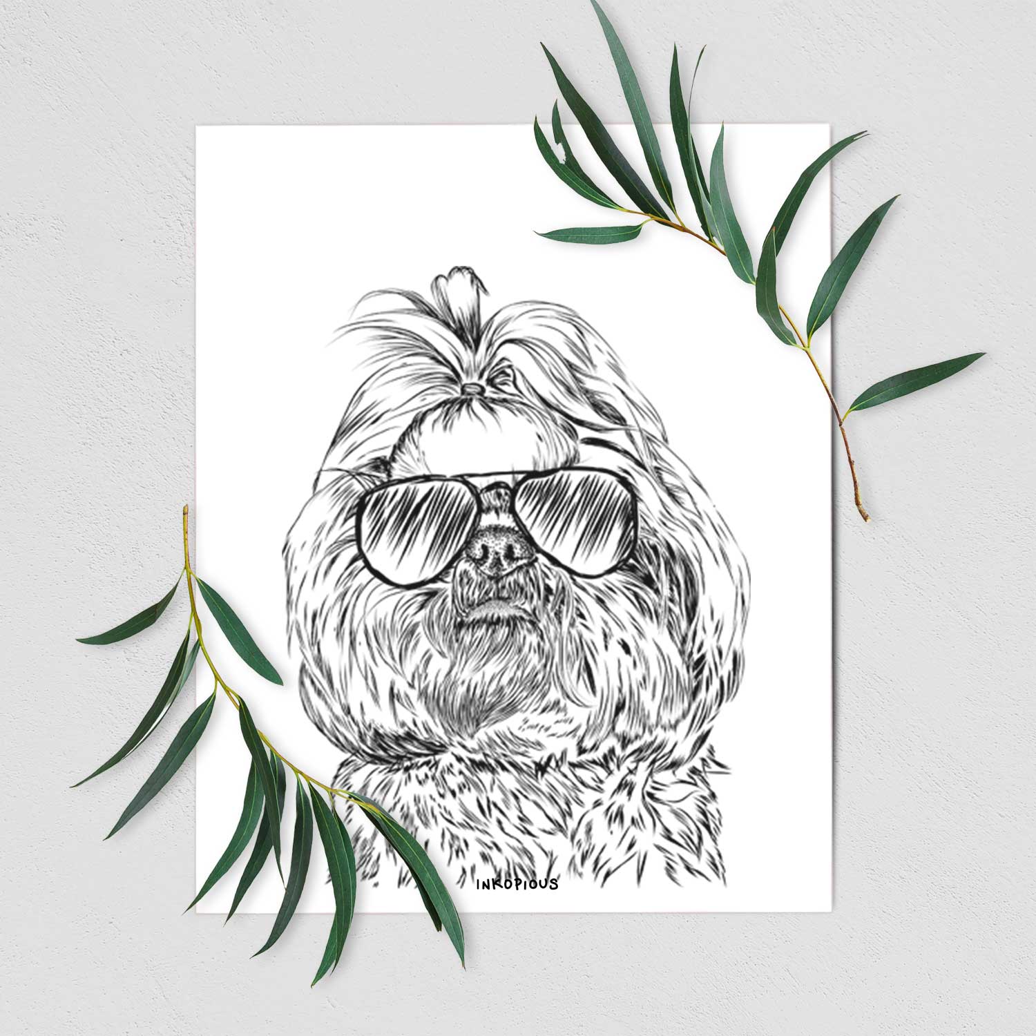 Chewie the Shih Tzu Art Print