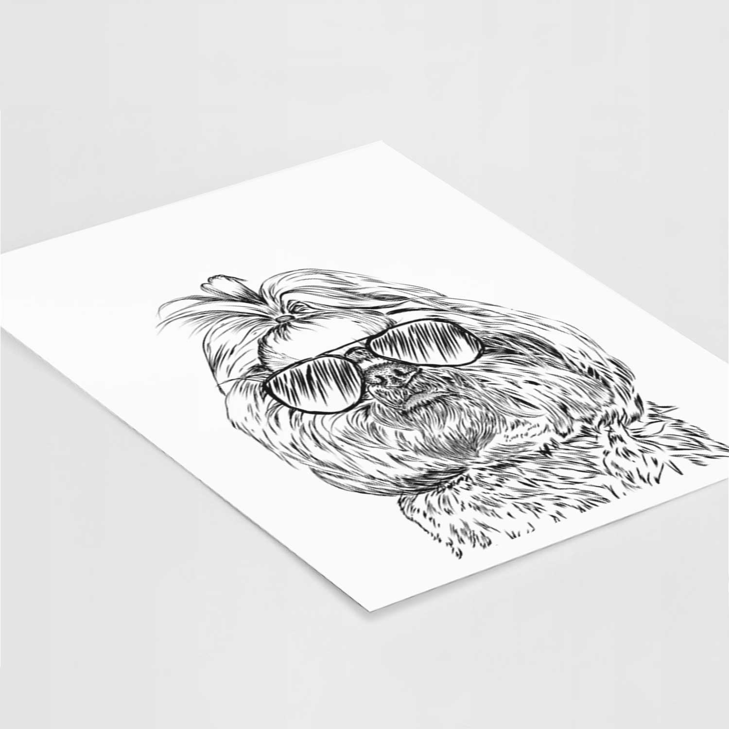 Chewie the Shih Tzu Art Print