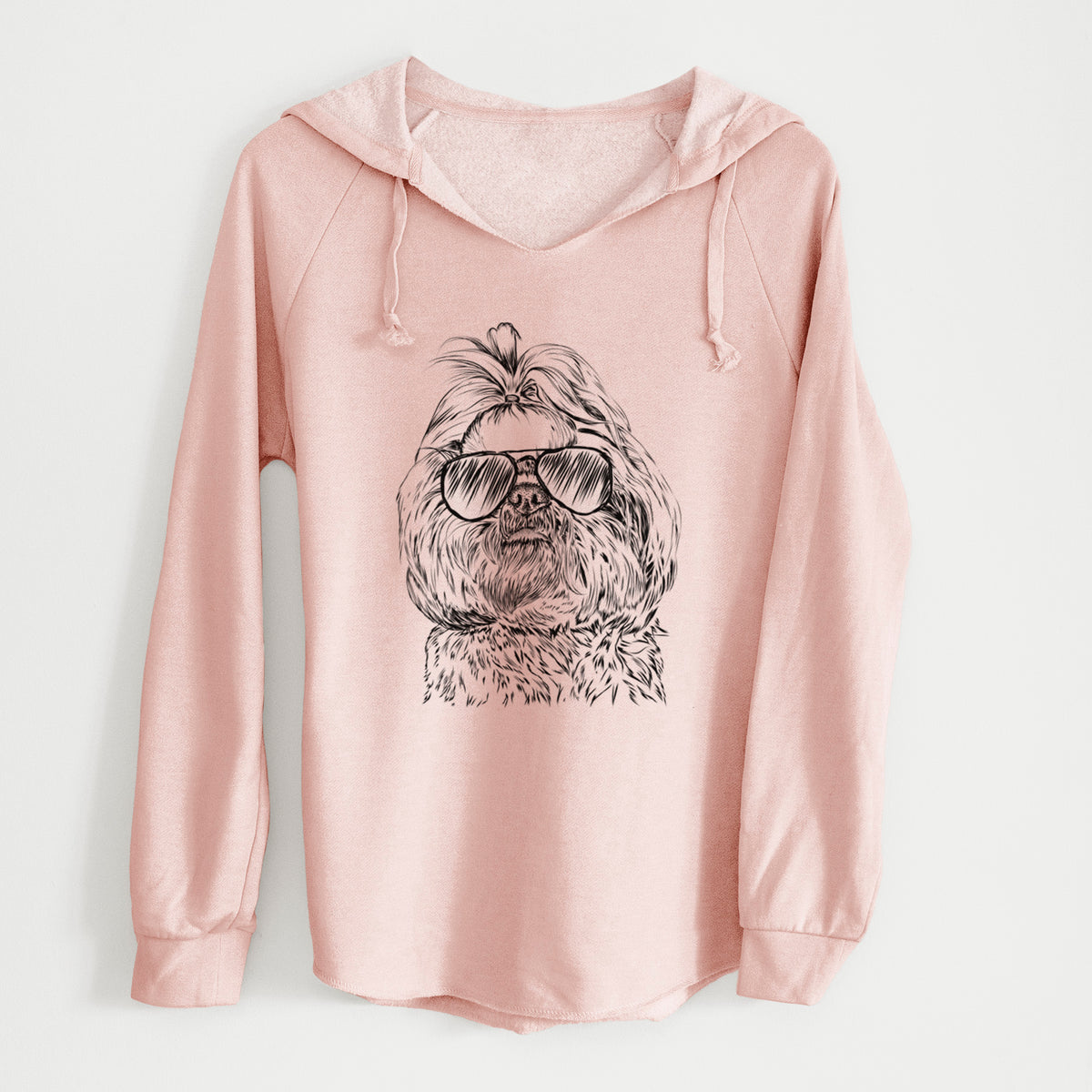 Aviator Chewie the Shih Tzu - Cali Wave Hooded Sweatshirt