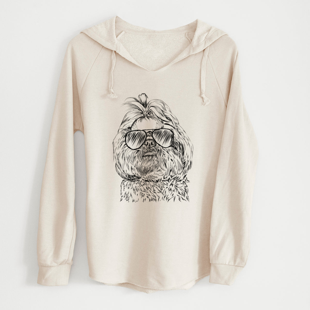 Aviator Chewie the Shih Tzu - Cali Wave Hooded Sweatshirt