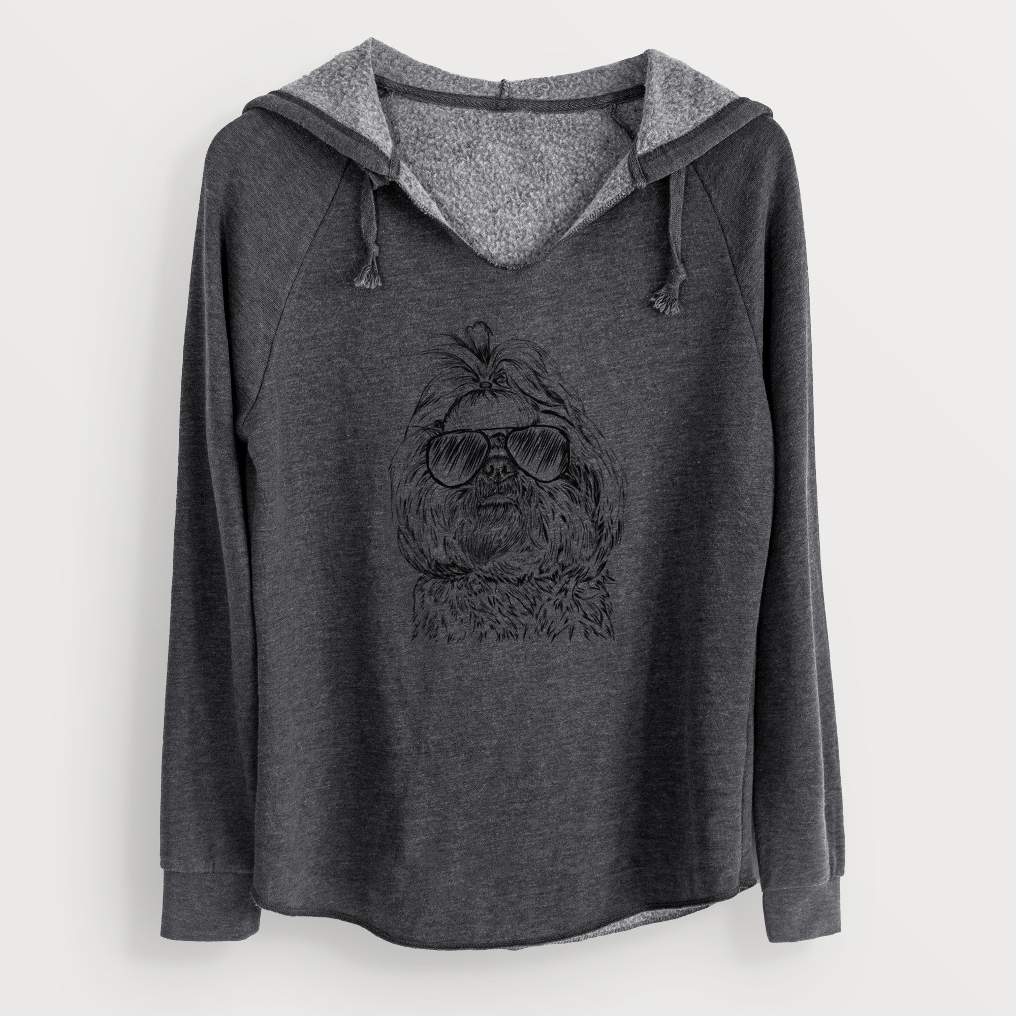 Aviator Chewie the Shih Tzu - Cali Wave Hooded Sweatshirt