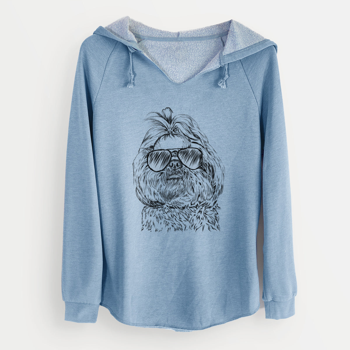 Aviator Chewie the Shih Tzu - Cali Wave Hooded Sweatshirt