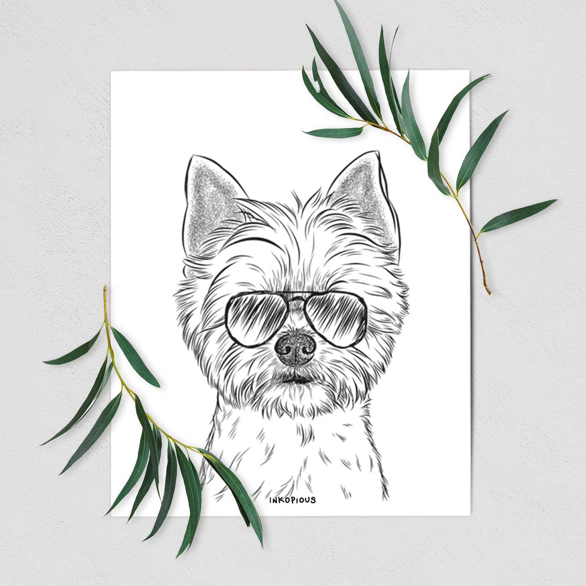 Chewy the Yorkshire Terrier Art Print