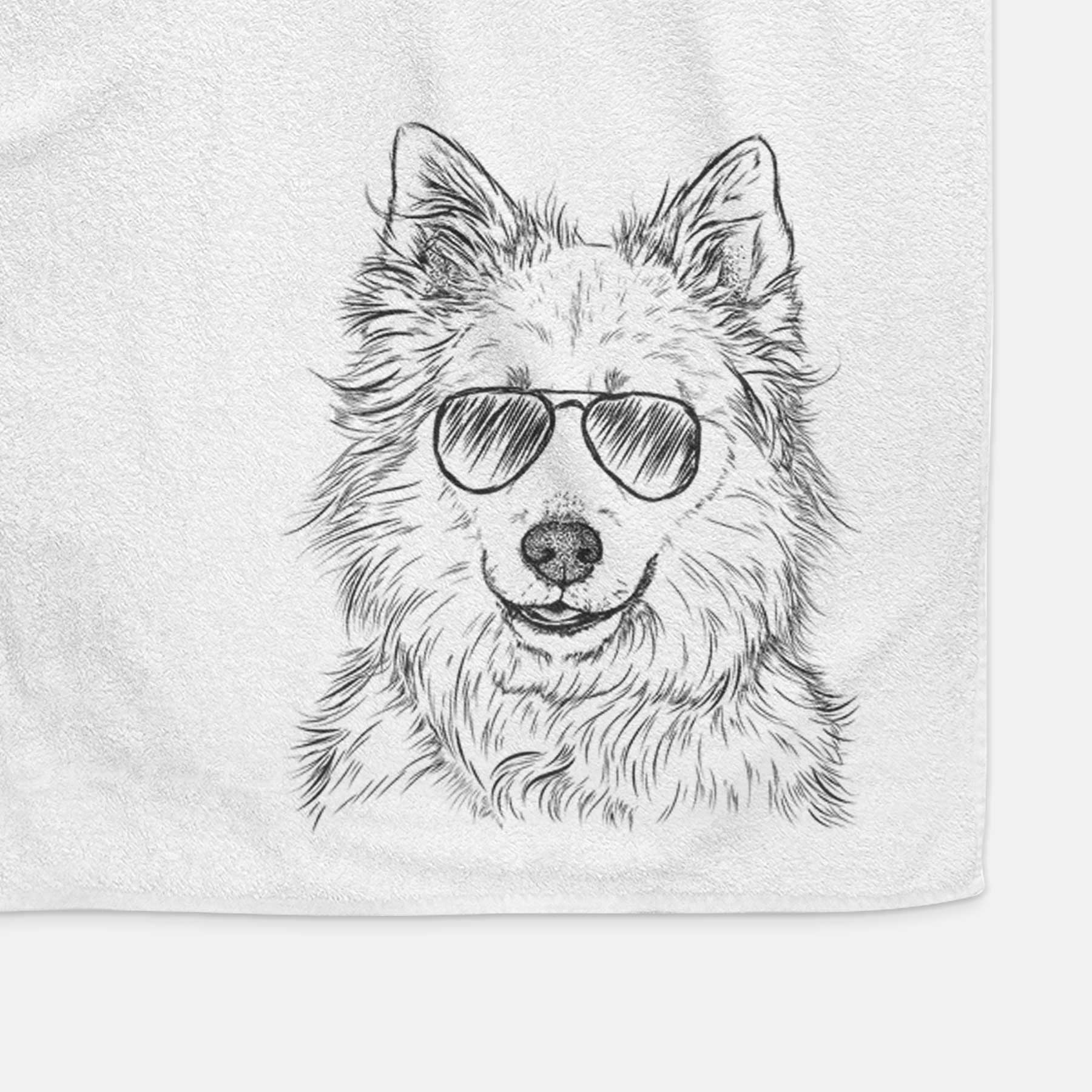 Chia the Samoyed Husky Mix Decorative Hand Towel