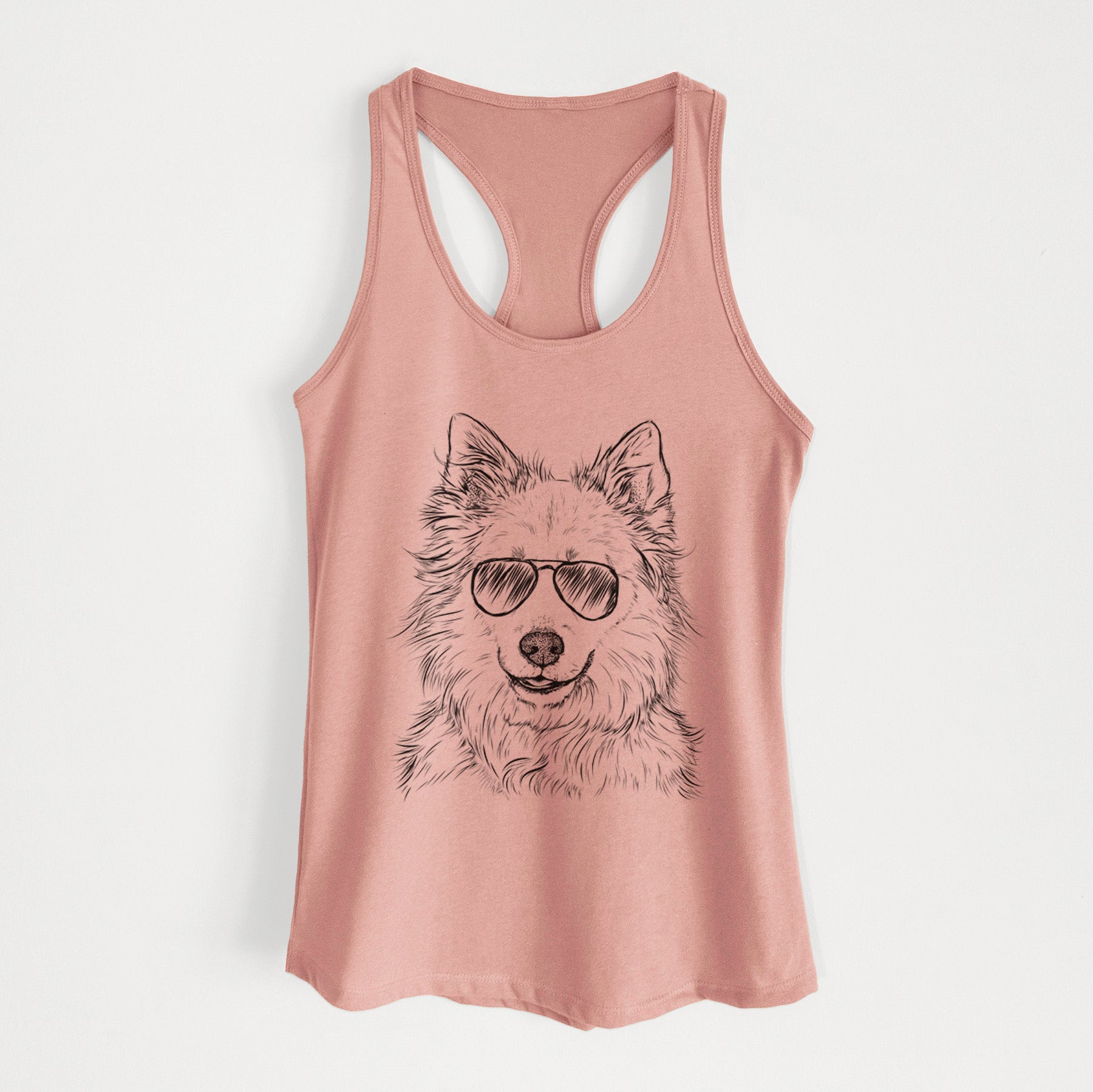 Chia the Samoyed Husky Mix - Women's Racerback Tanktop