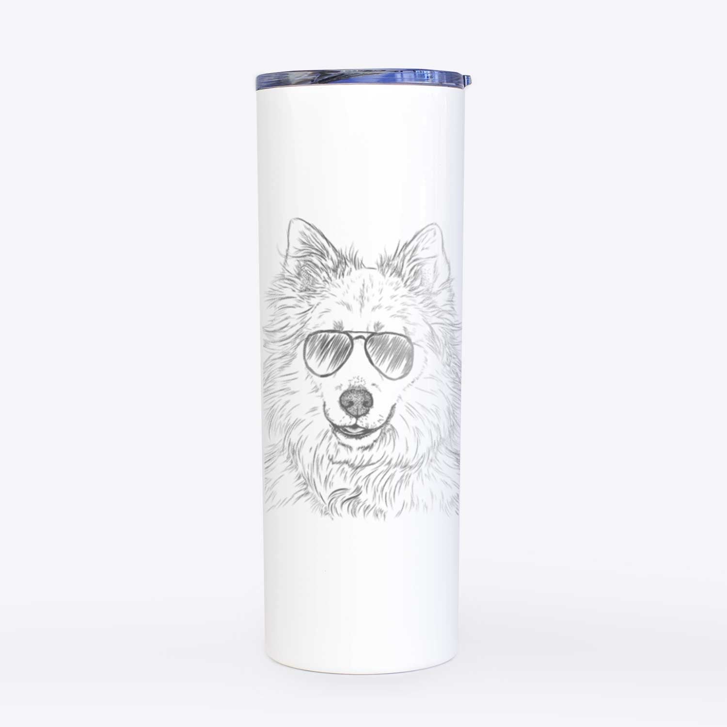 Chia the Samoyed Husky Mix - 20oz Skinny Tumbler