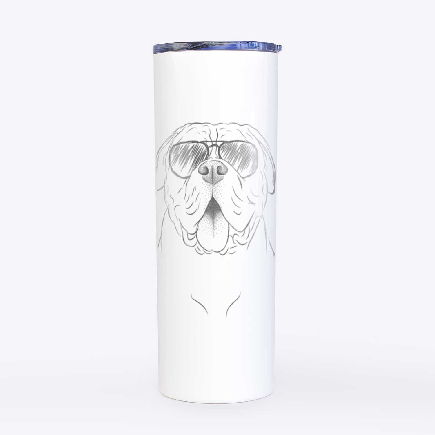 Chief the Boxer Bulldog Mix - 20oz Skinny Tumbler