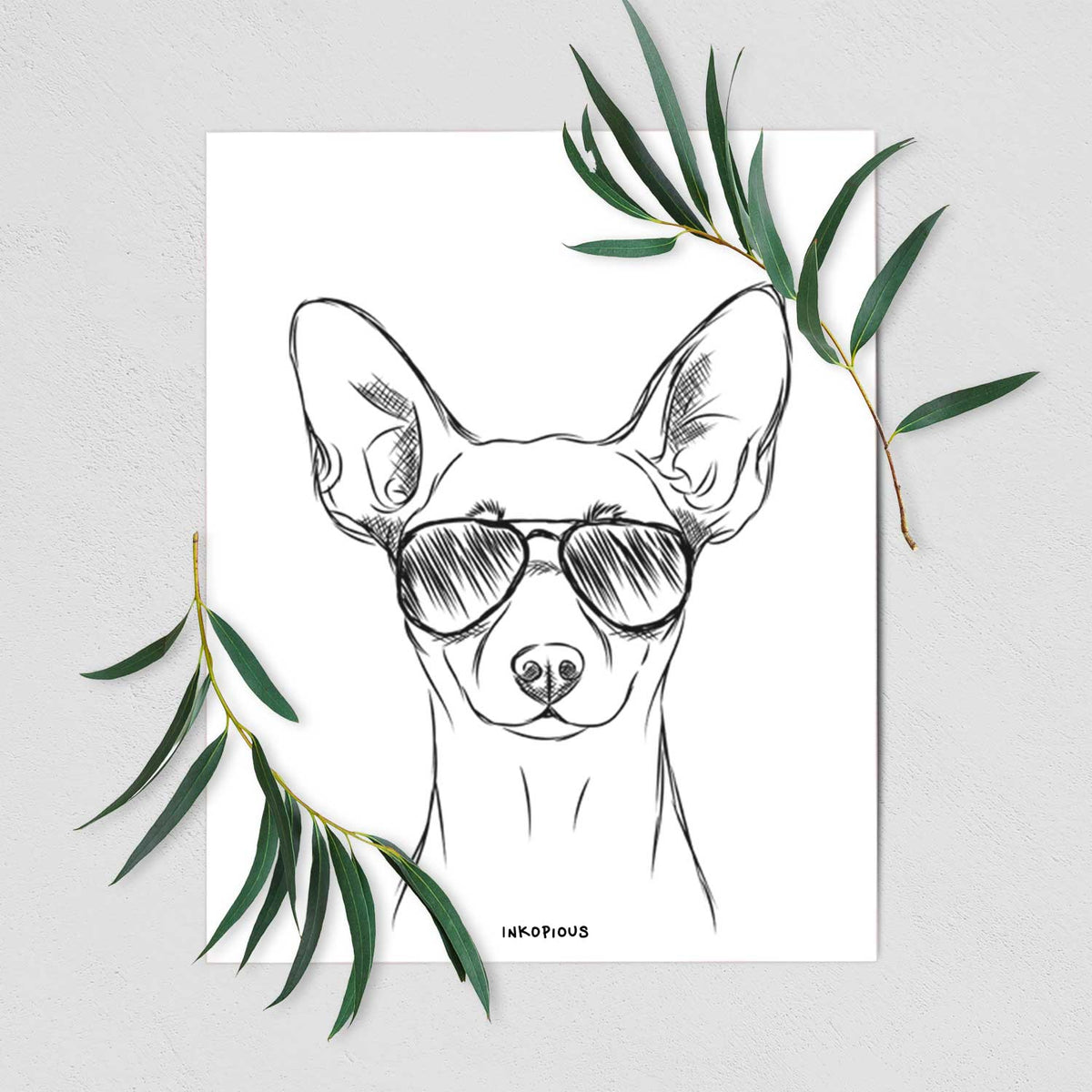 Chillie the Mini Pinscher Art Print