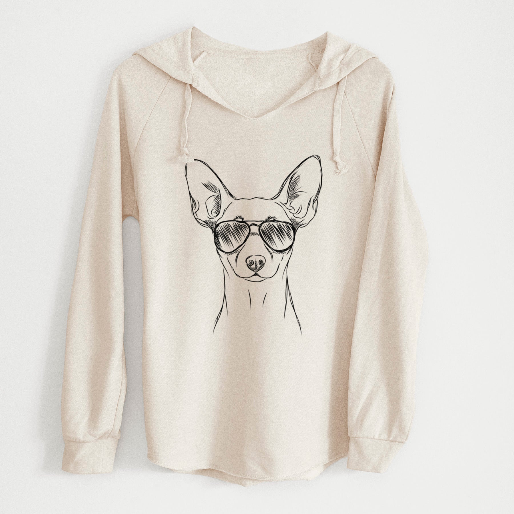 Aviator Chillie the Mini Pinscher - Cali Wave Hooded Sweatshirt