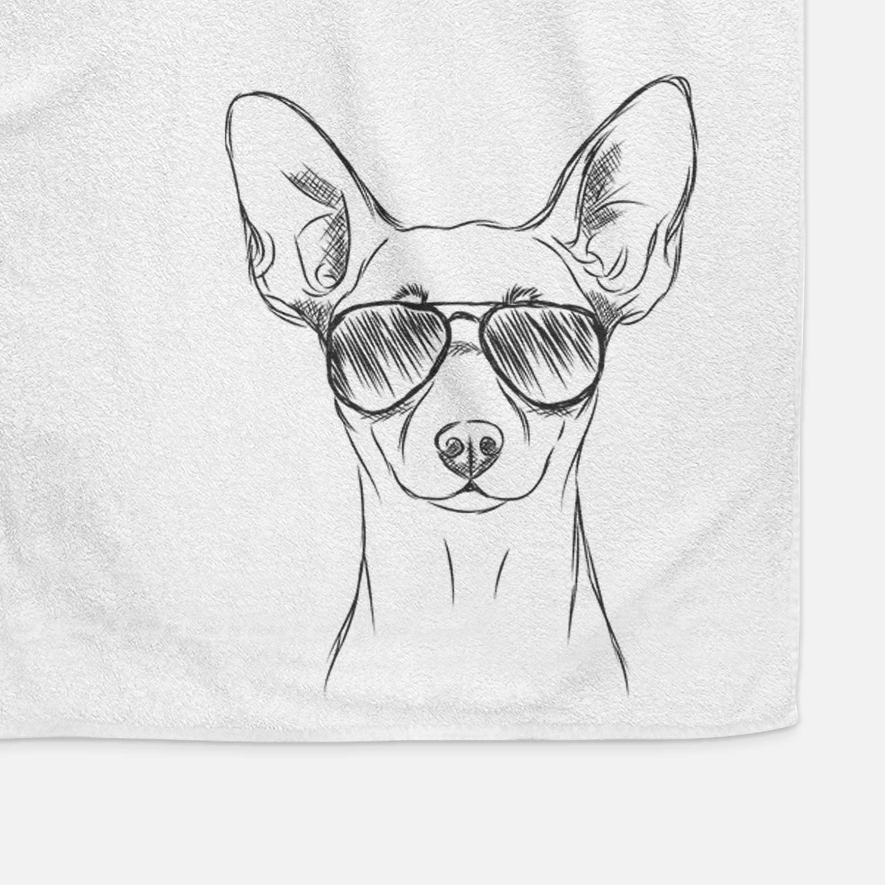 Chillie the Mini Pinscher Decorative Hand Towel