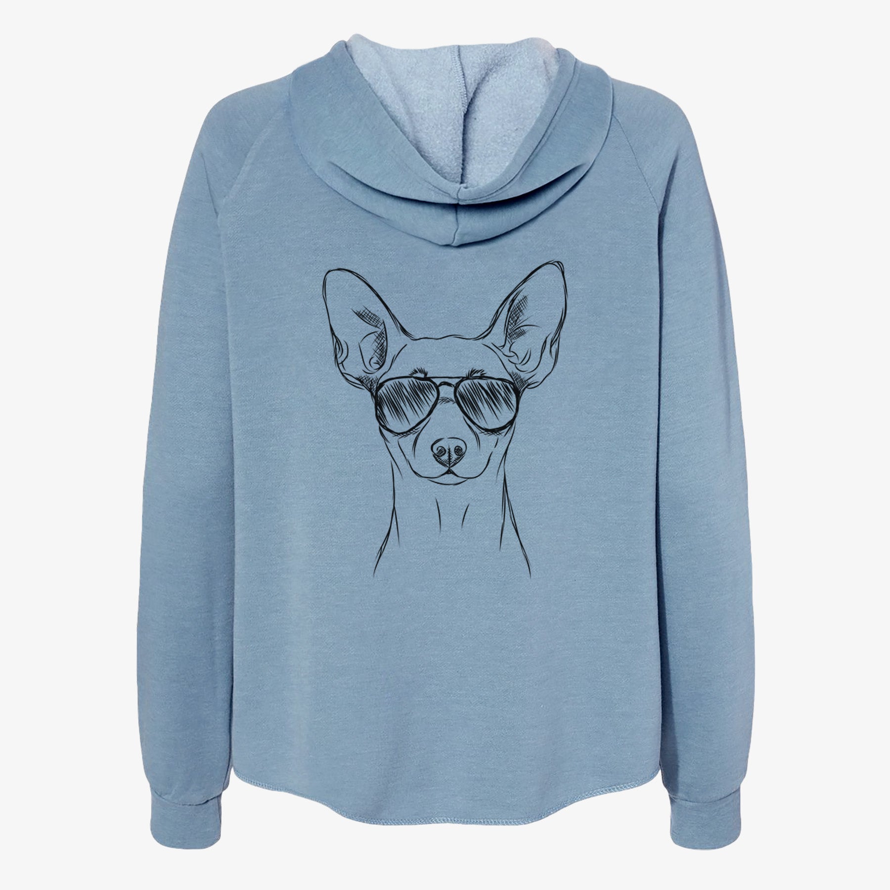 Chillie the Mini Pinscher - Women's Cali Wave Zip-Up Sweatshirt