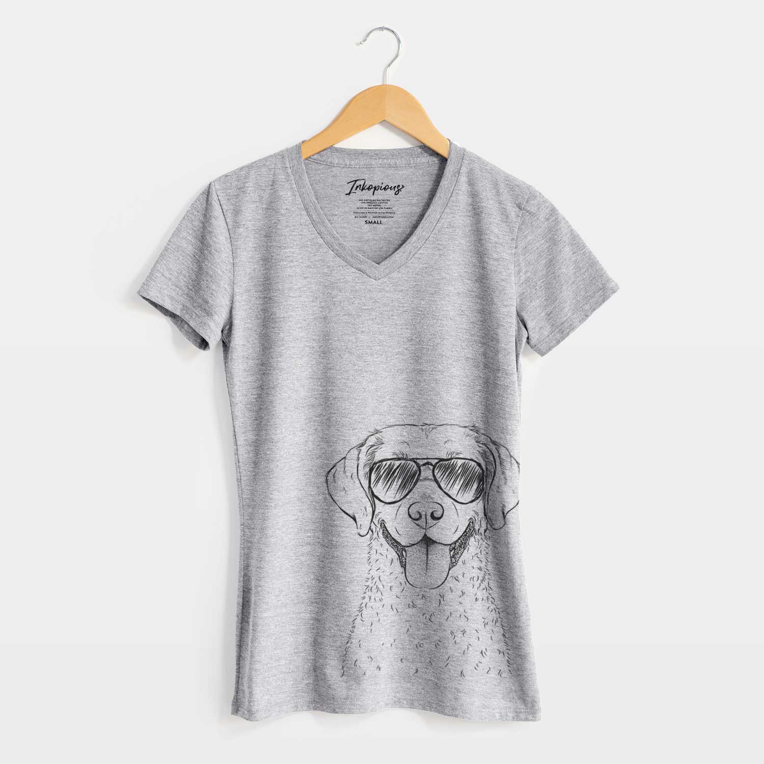 Aviator Chip the Chesapeake Bay Retriever - Women's V-neck Shirt