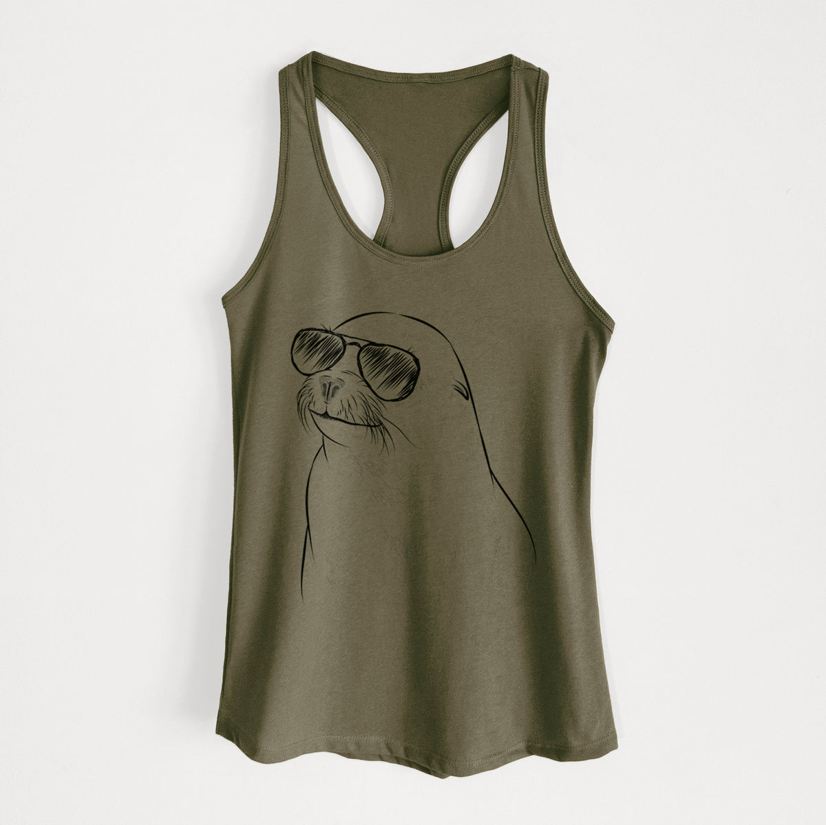 Chip the California Sea Lion - Women's Racerback Tanktop