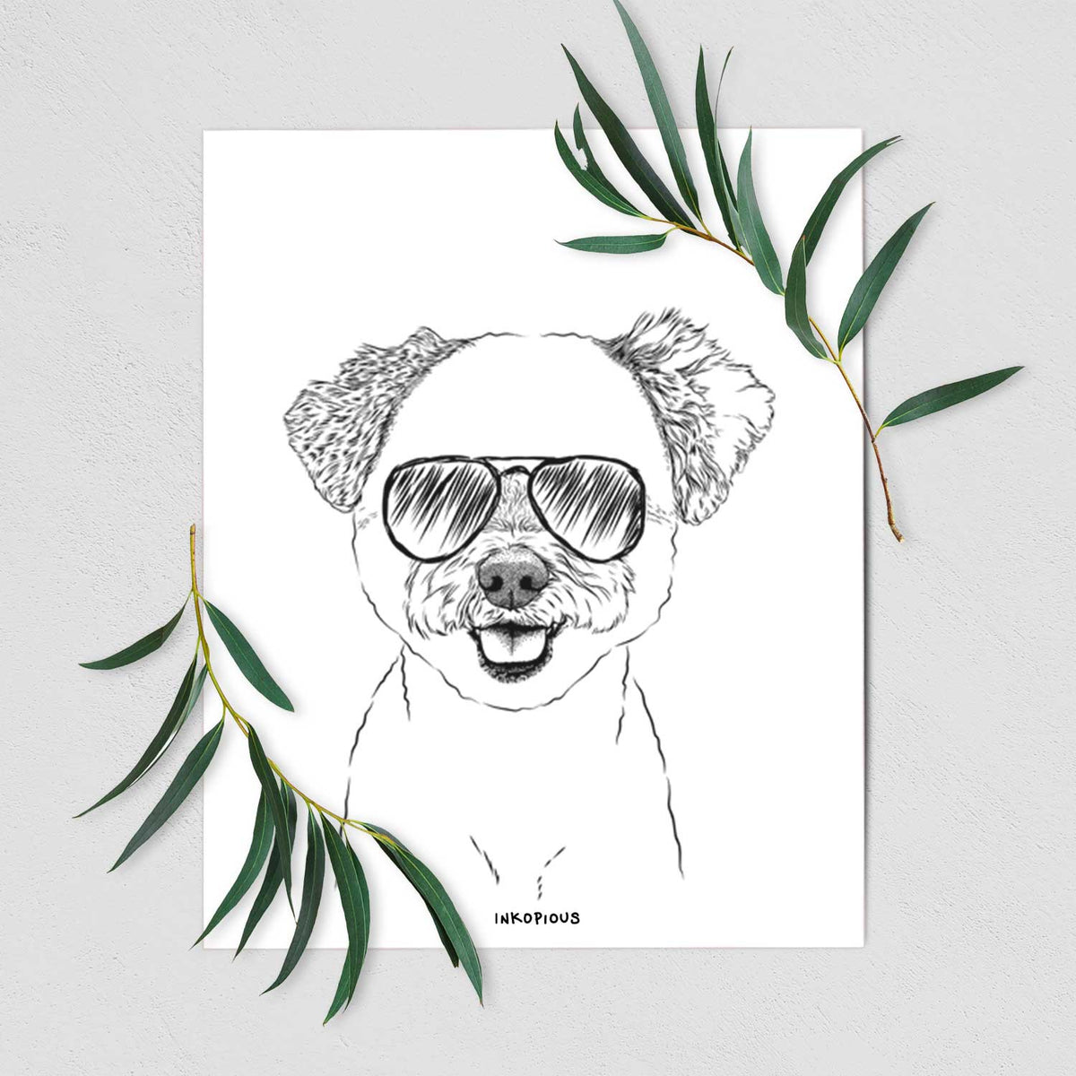 Chippy the Mixed Breed Art Print