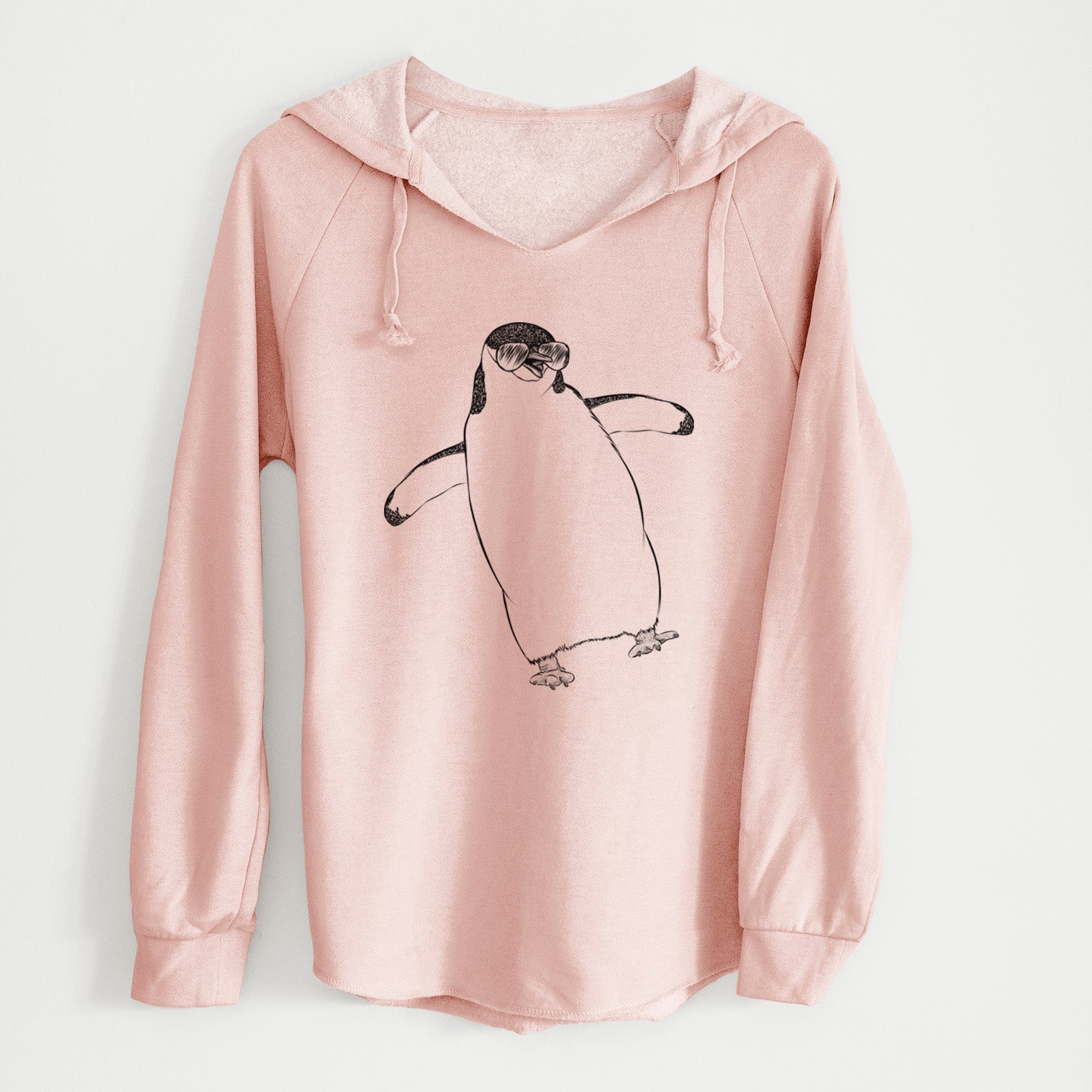 Aviator Chive the Chinstrap Penguin - Cali Wave Hooded Sweatshirt