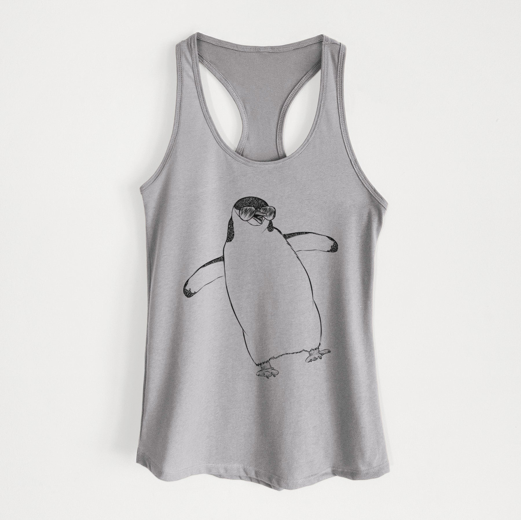 Chive the Chinstrap Penguin - Women's Racerback Tanktop