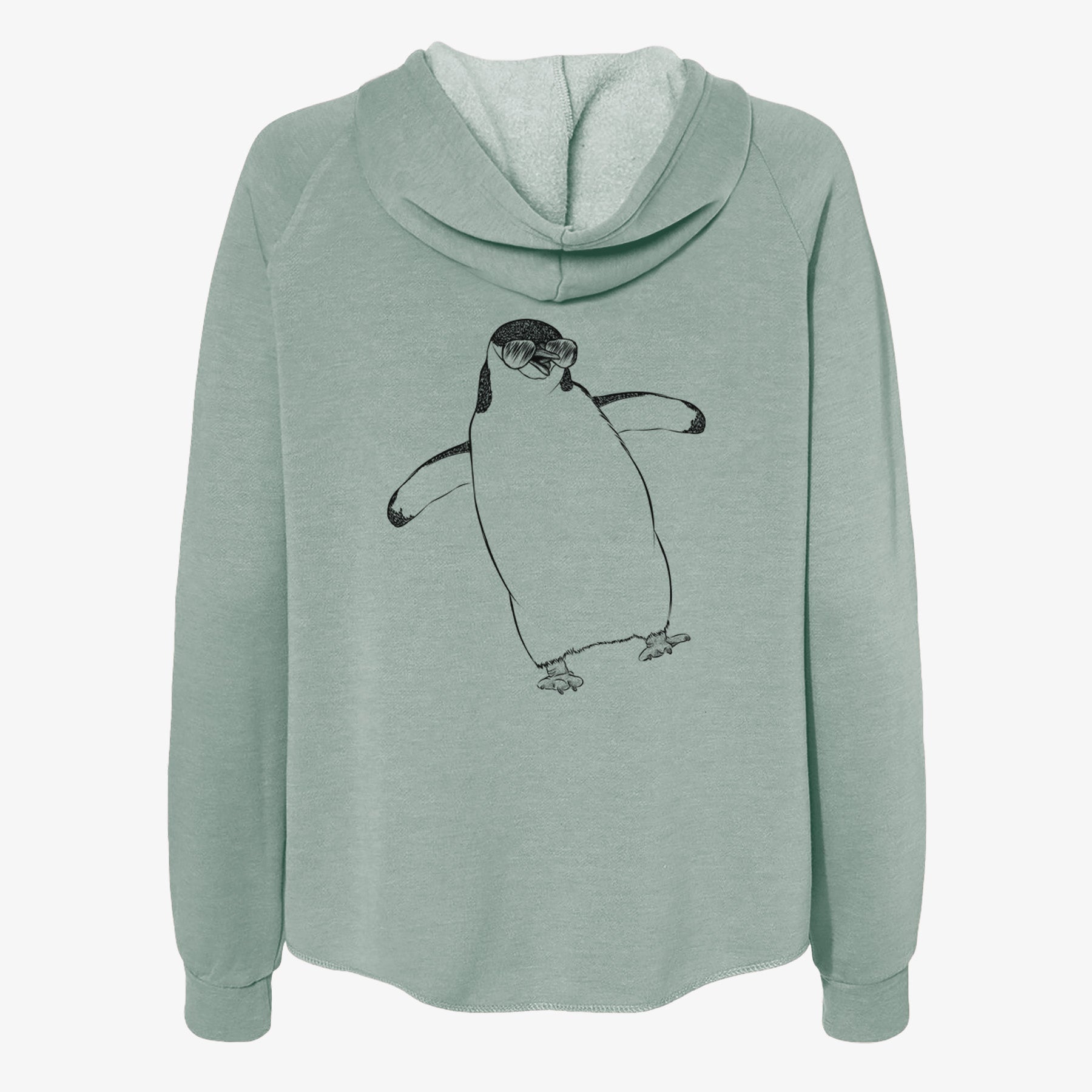 Chive the Chinstrap Penguin - Women's Cali Wave Zip-Up Sweatshirt