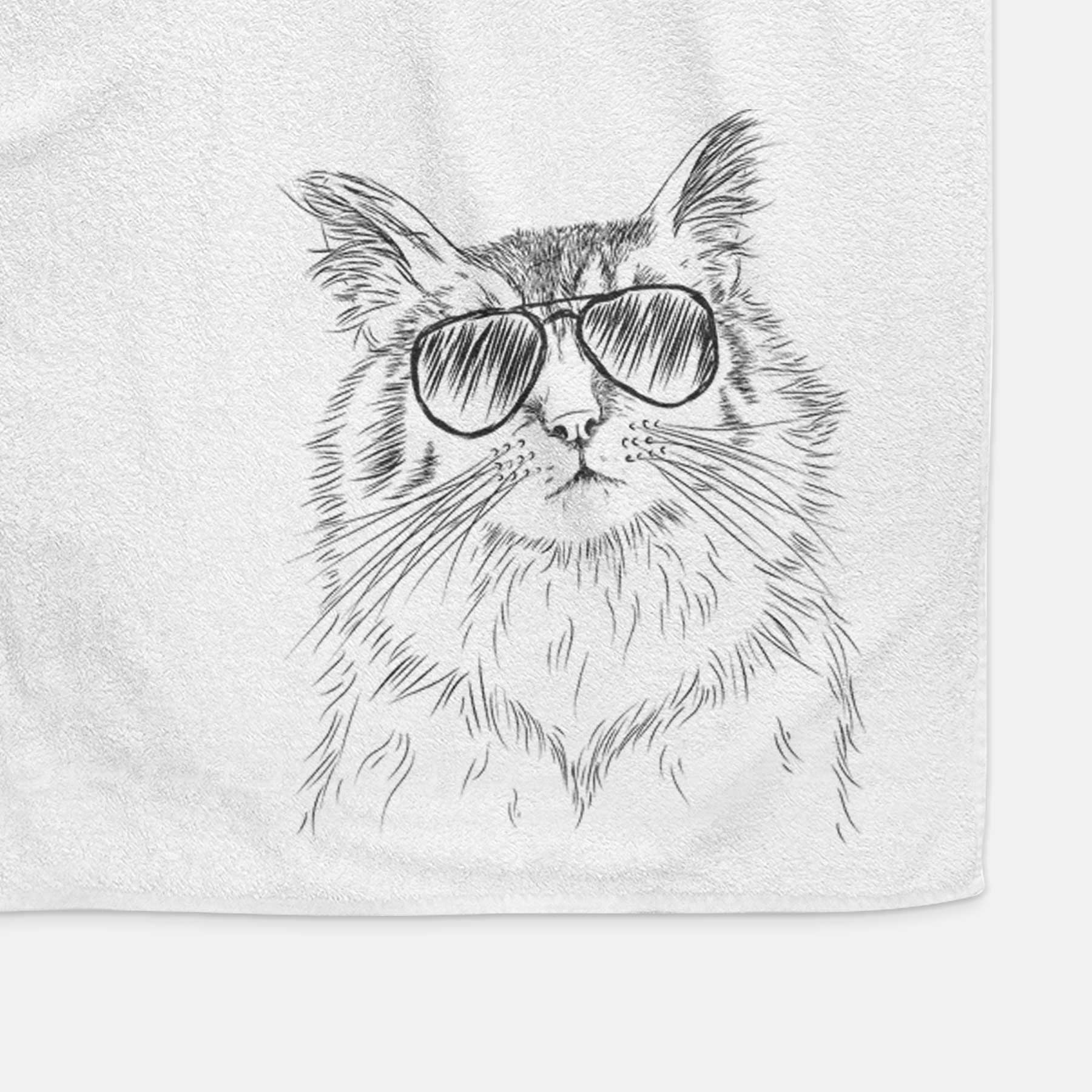 Chloe the Tabby Cat Decorative Hand Towel