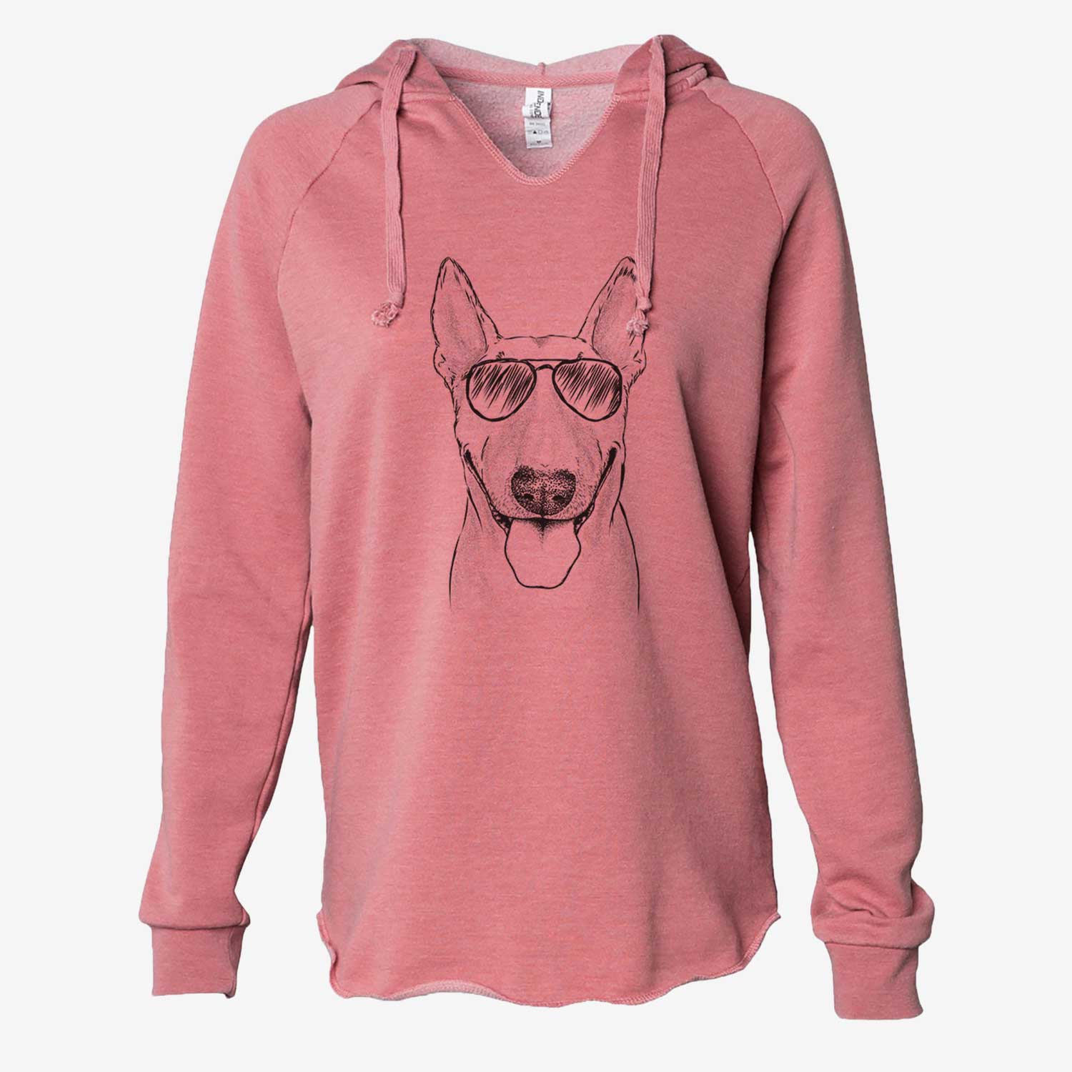 Chloe the Bull Terrier - Cali Wave Hooded Sweatshirt