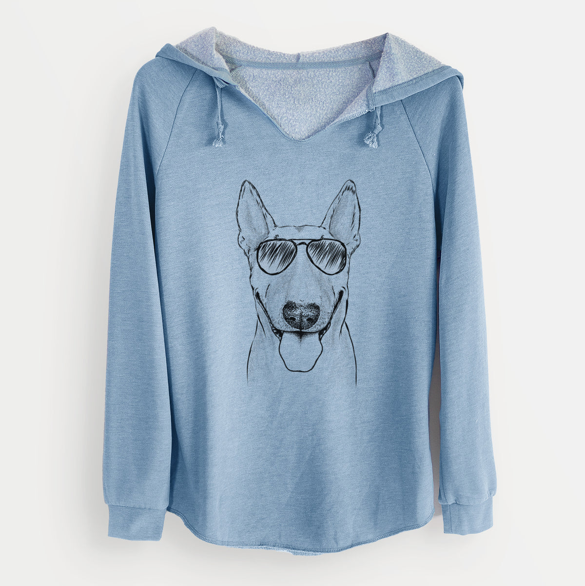 Aviator Chloe the Bull Terrier - Cali Wave Hooded Sweatshirt