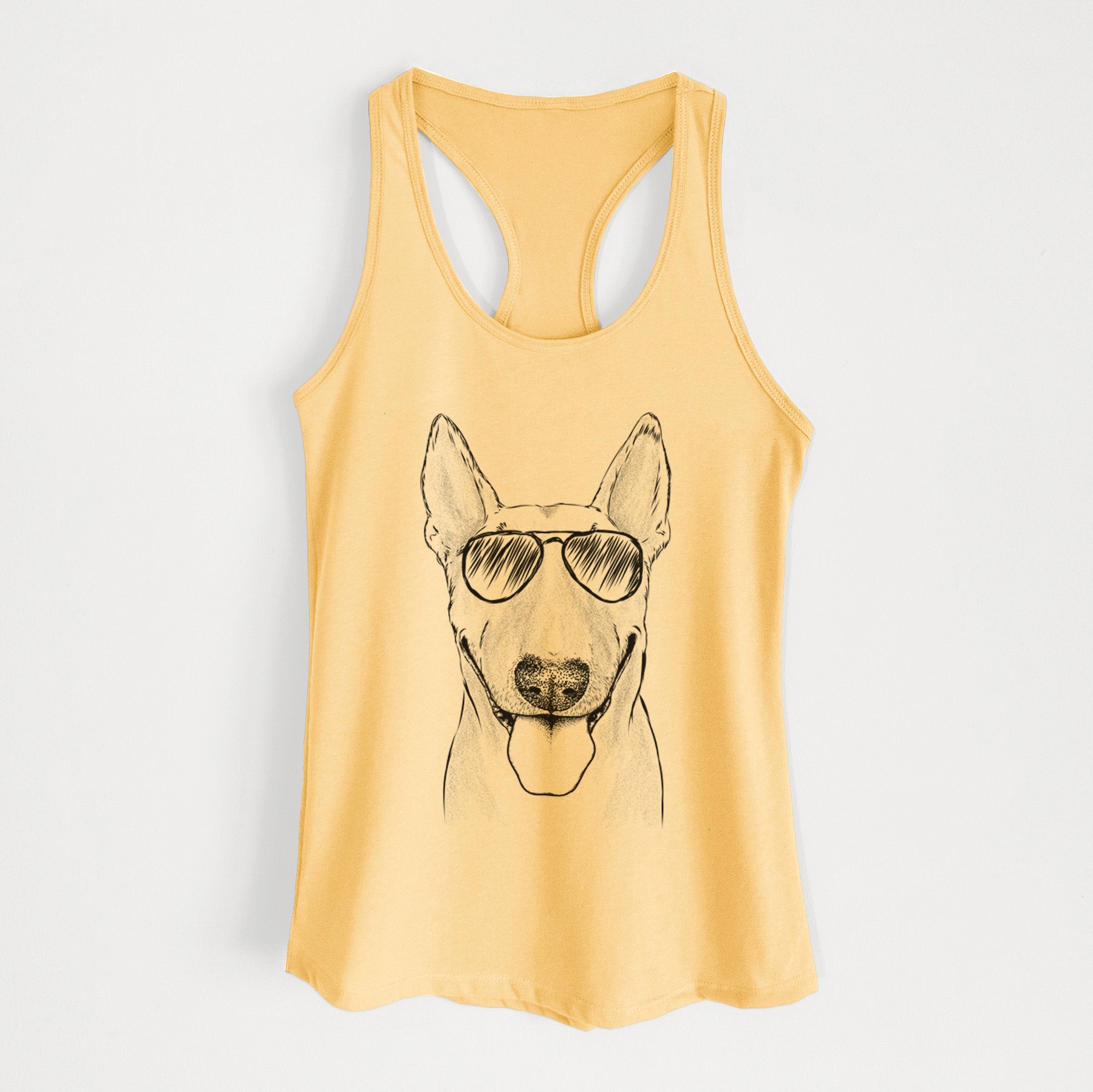 Chloe the Bull Terrier - Women's Racerback Tanktop