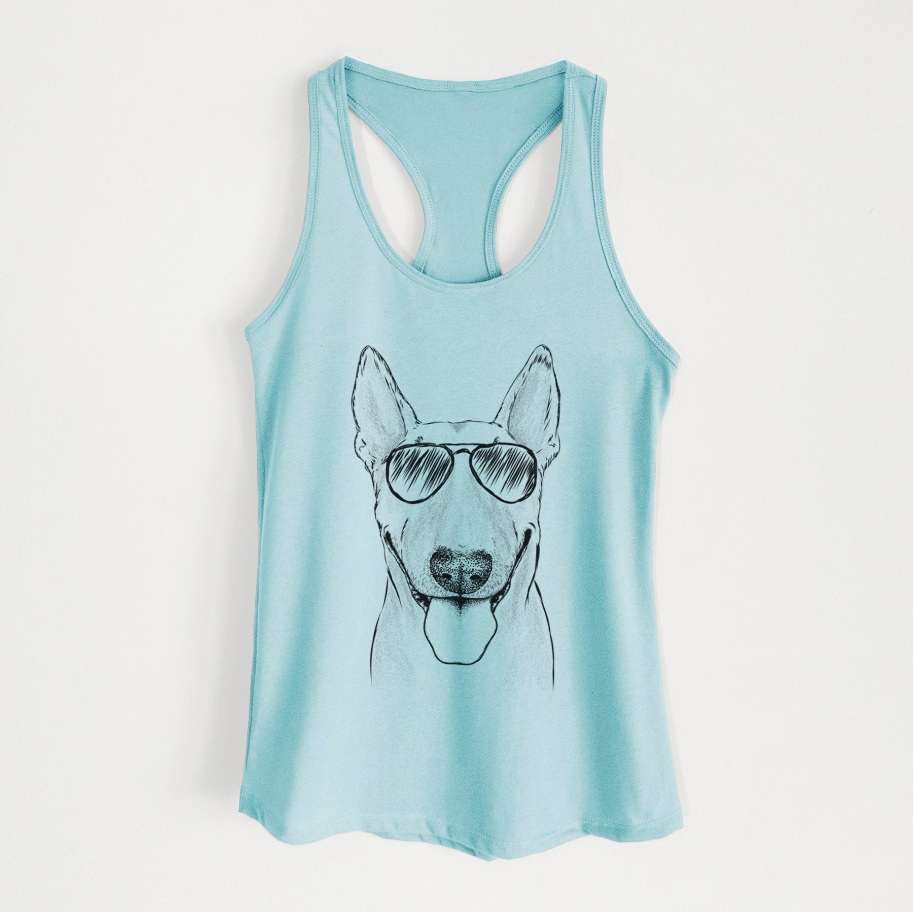 Chloe the Bull Terrier - Women's Racerback Tanktop