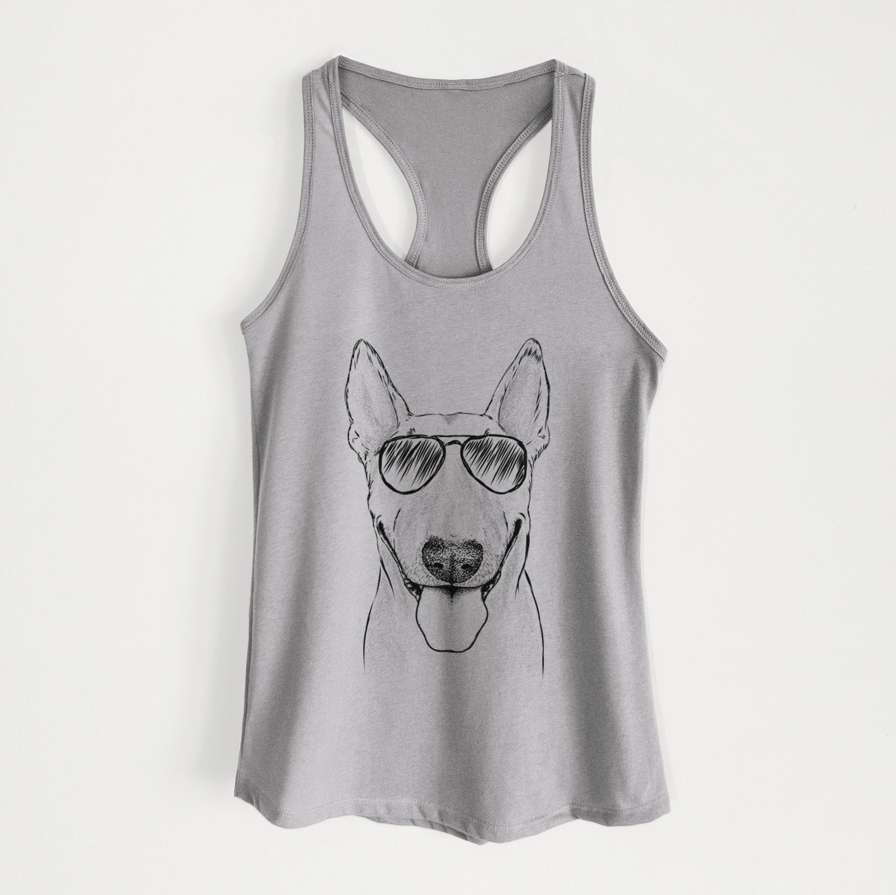 Chloe the Bull Terrier - Women's Racerback Tanktop