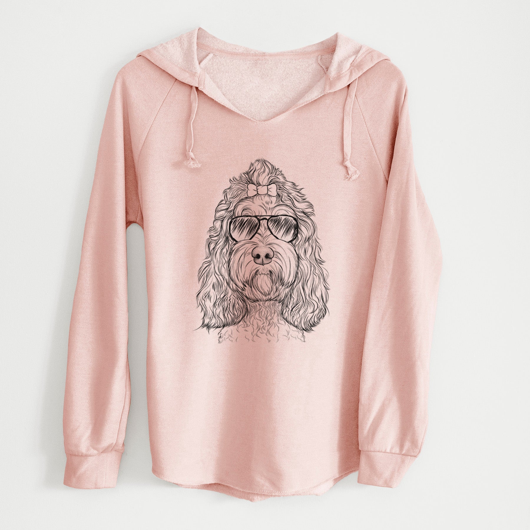 Aviator Chloe the Cockapoo - Cali Wave Hooded Sweatshirt