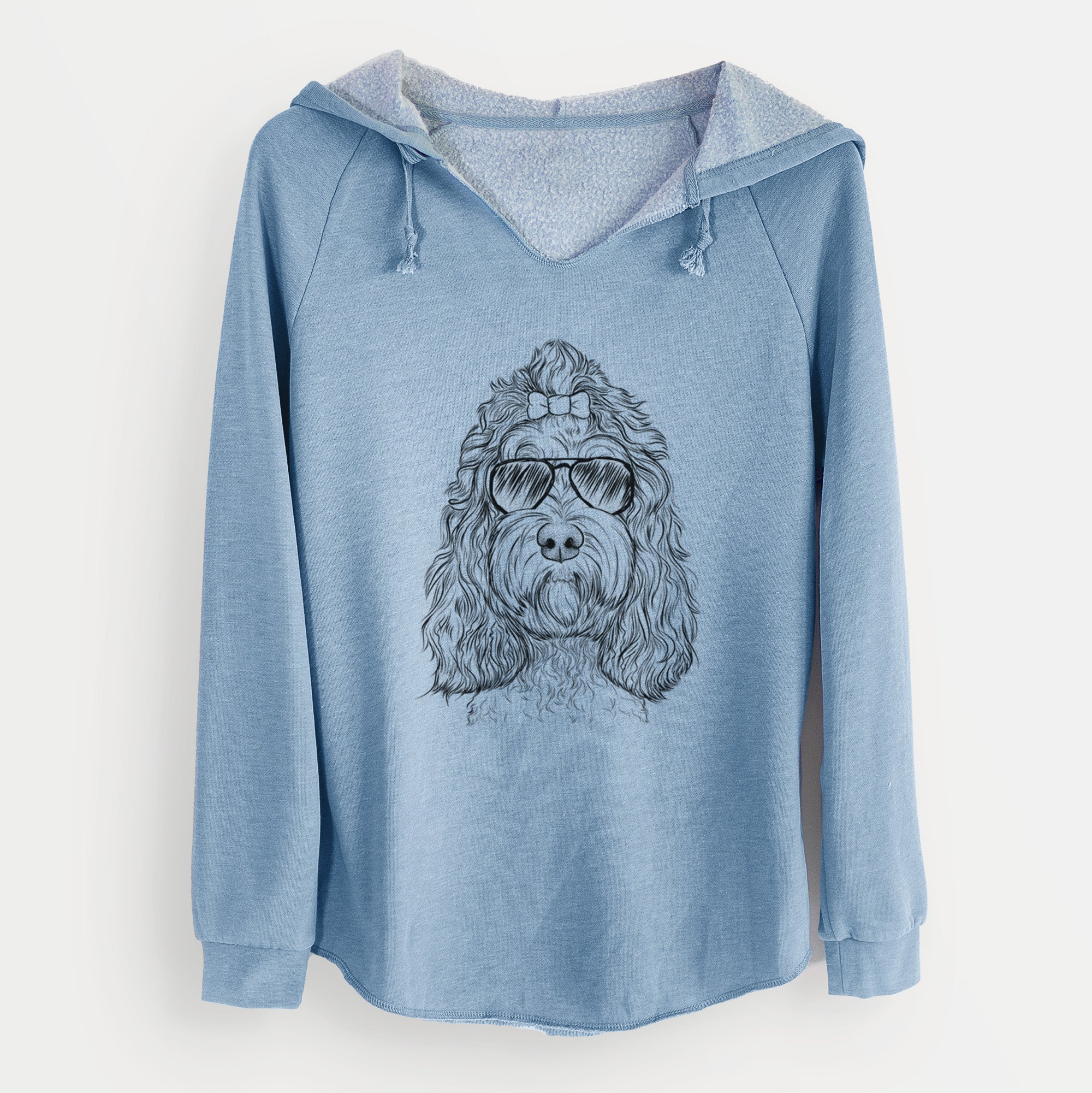 Aviator Chloe the Cockapoo - Cali Wave Hooded Sweatshirt