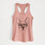 Chocolate Chip the Boston Terrier - Women's Racerback Tanktop