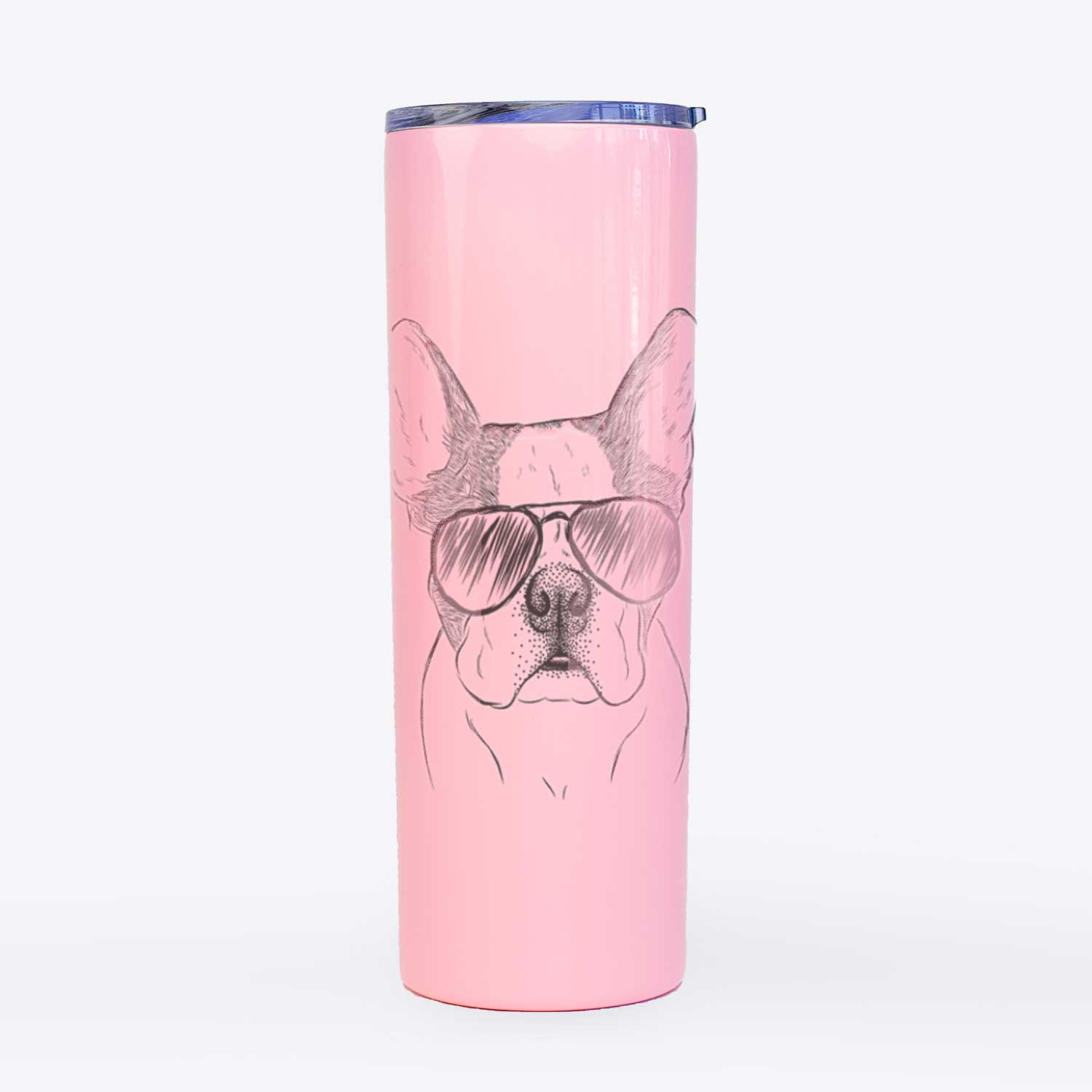 Chocolate Chip the Boston Terrier - 20oz Skinny Tumbler