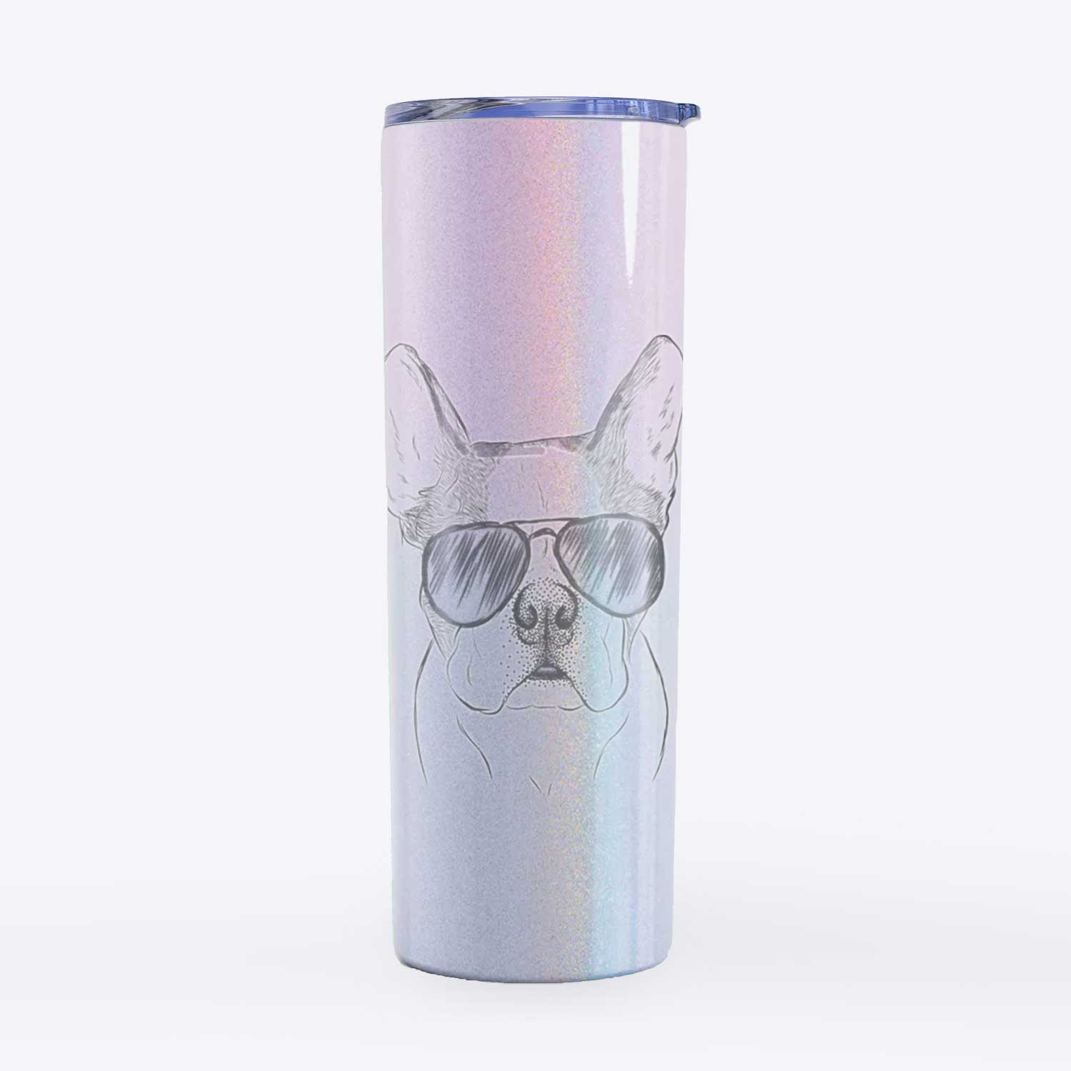 Chocolate Chip the Boston Terrier - 20oz Skinny Tumbler