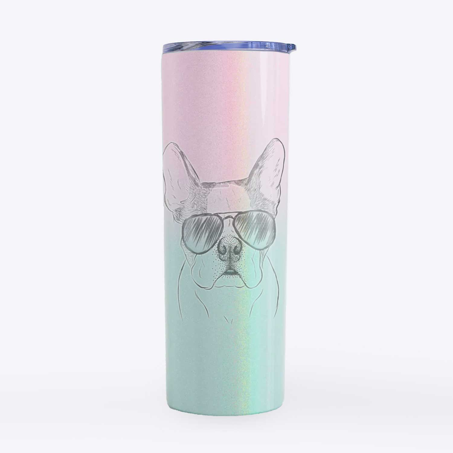 Chocolate Chip the Boston Terrier - 20oz Skinny Tumbler