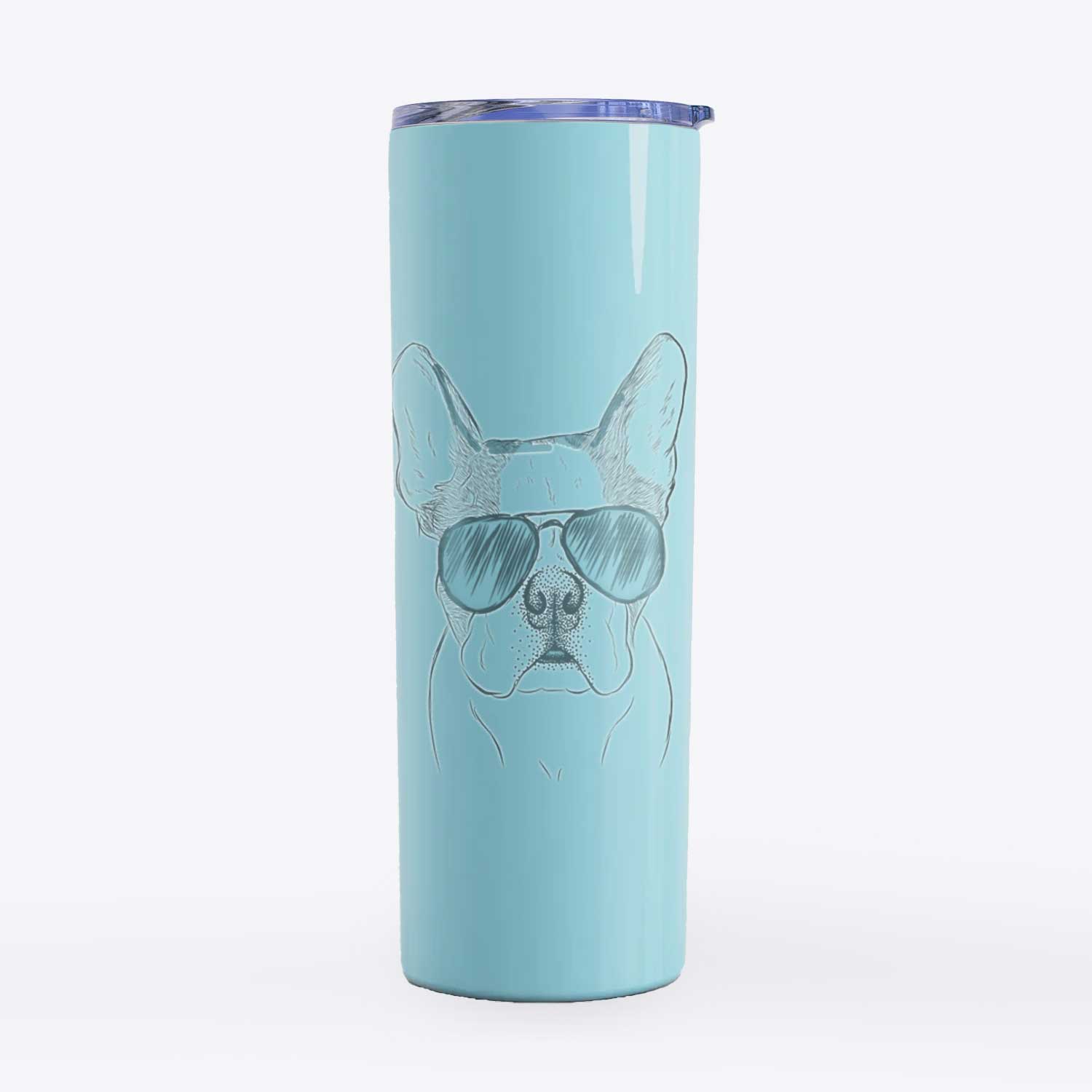 Chocolate Chip the Boston Terrier - 20oz Skinny Tumbler