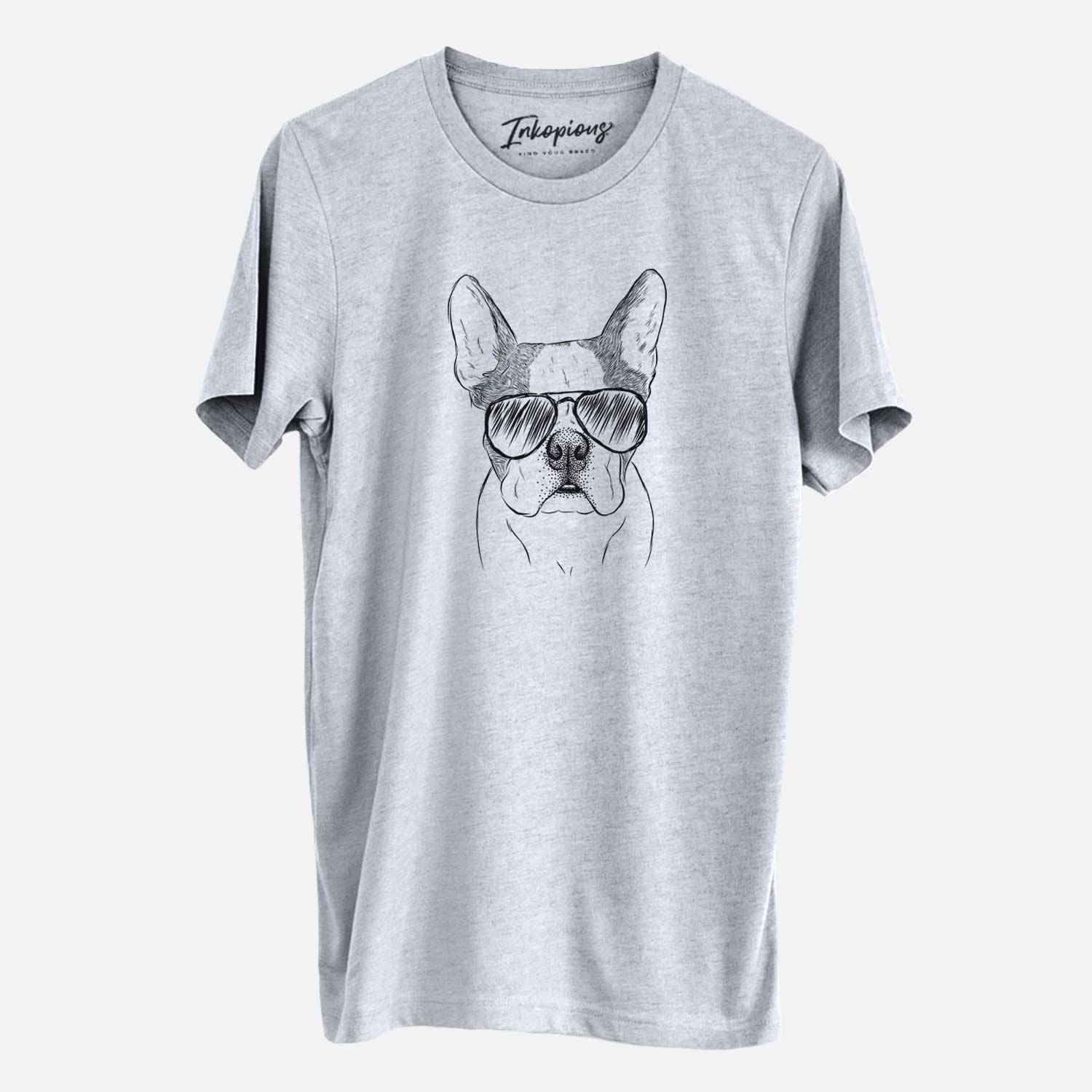 Aviator Chocolate Chip the Boston Terrier - Unisex Crewneck