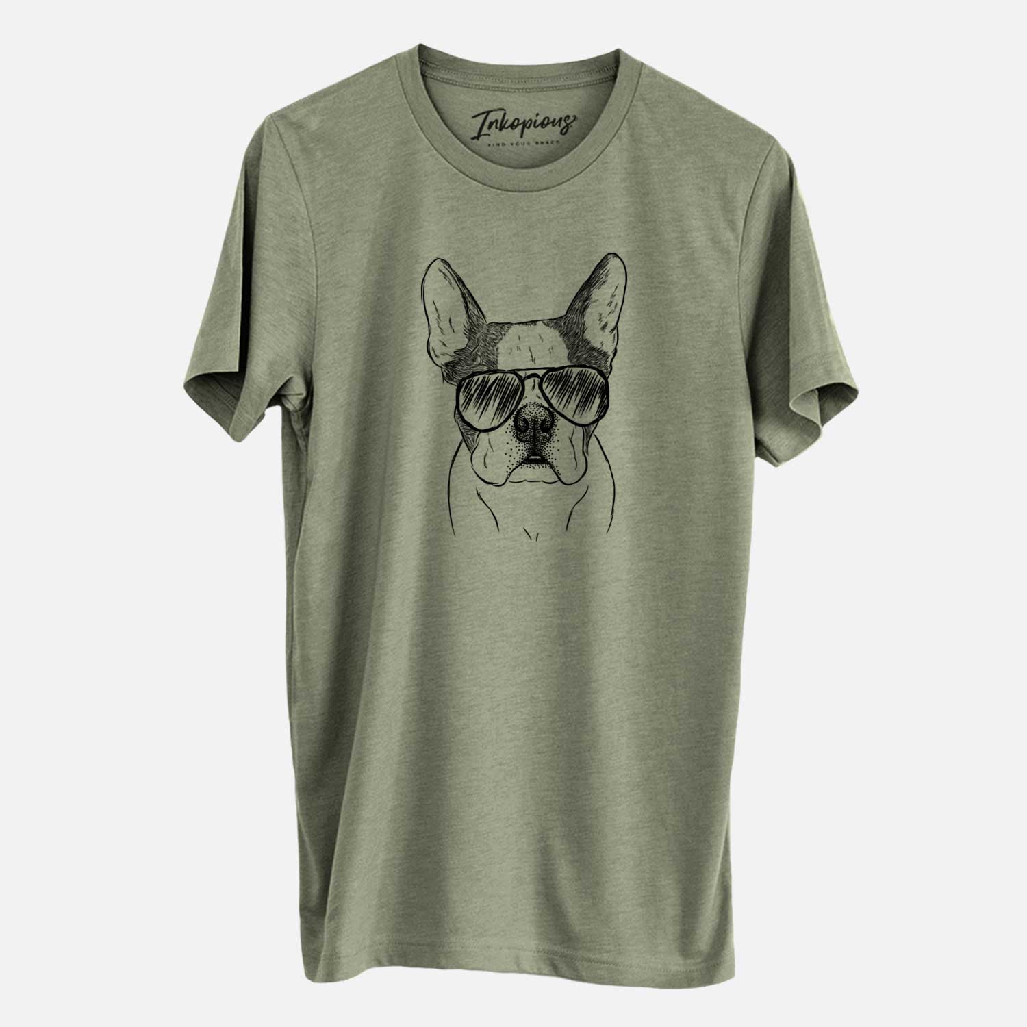 Aviator Chocolate Chip the Boston Terrier - Unisex Crewneck