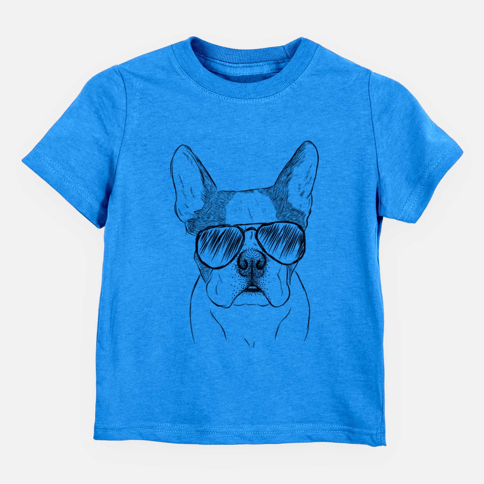 Aviator Chocolate Chip the Boston Terrier - Kids/Youth/Toddler Shirt