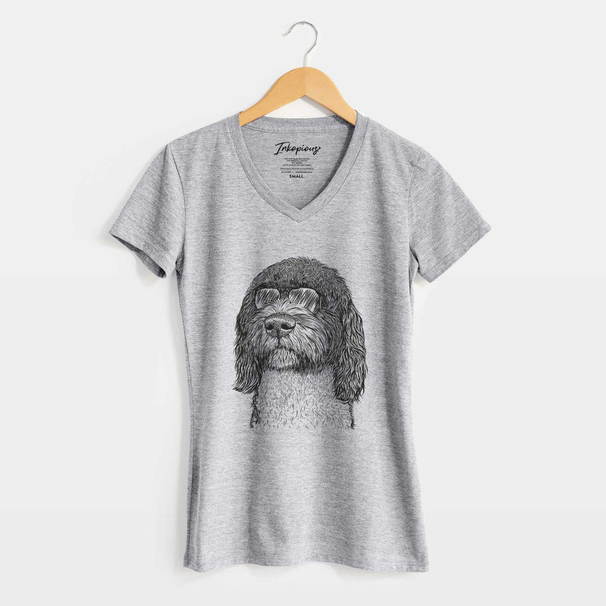 Aviator Chris the Portuguese Water Dog - Women's V-neck Shirt