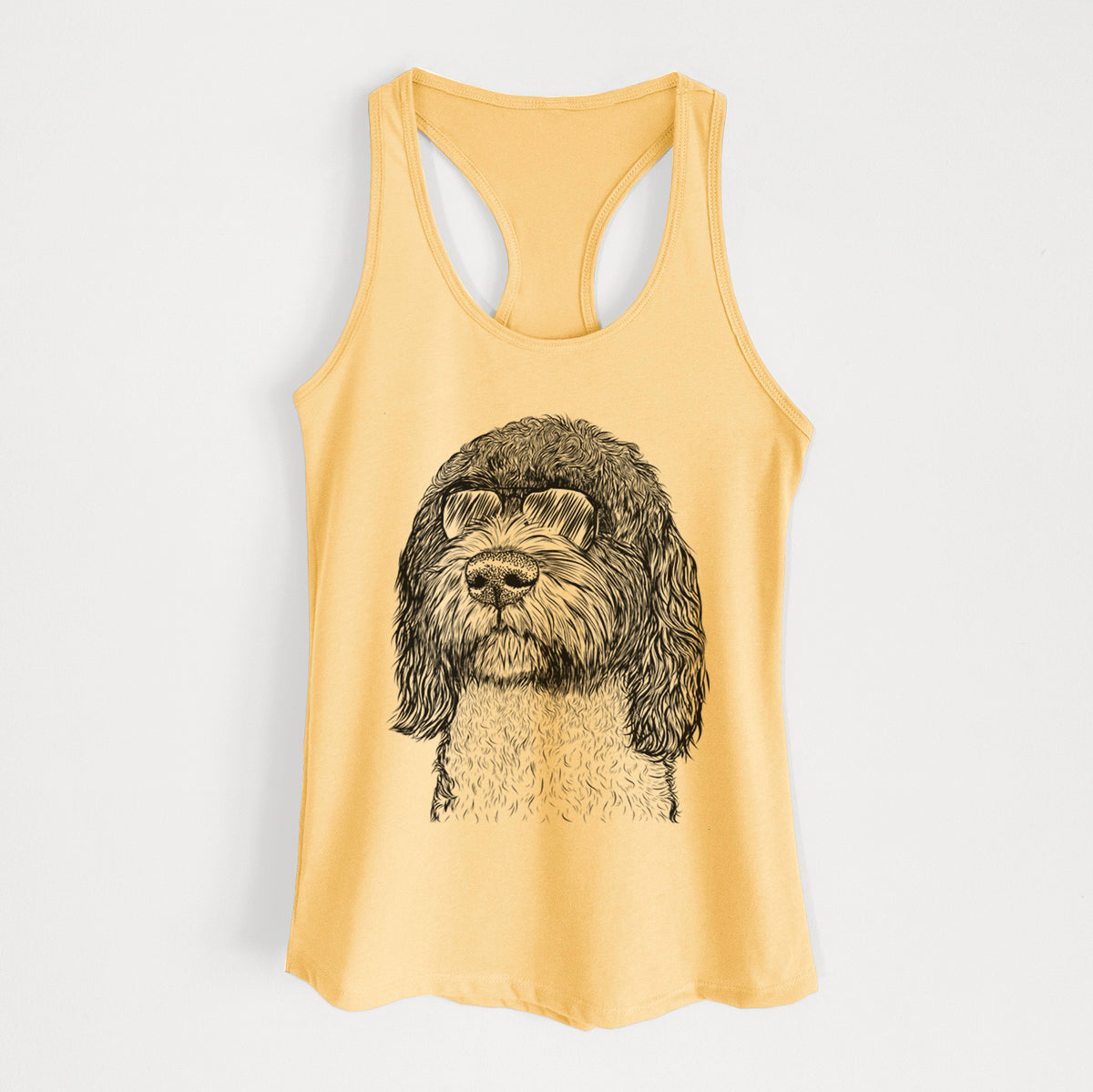 Chris the Portuguese Water Dog - Women's Racerback Tanktop