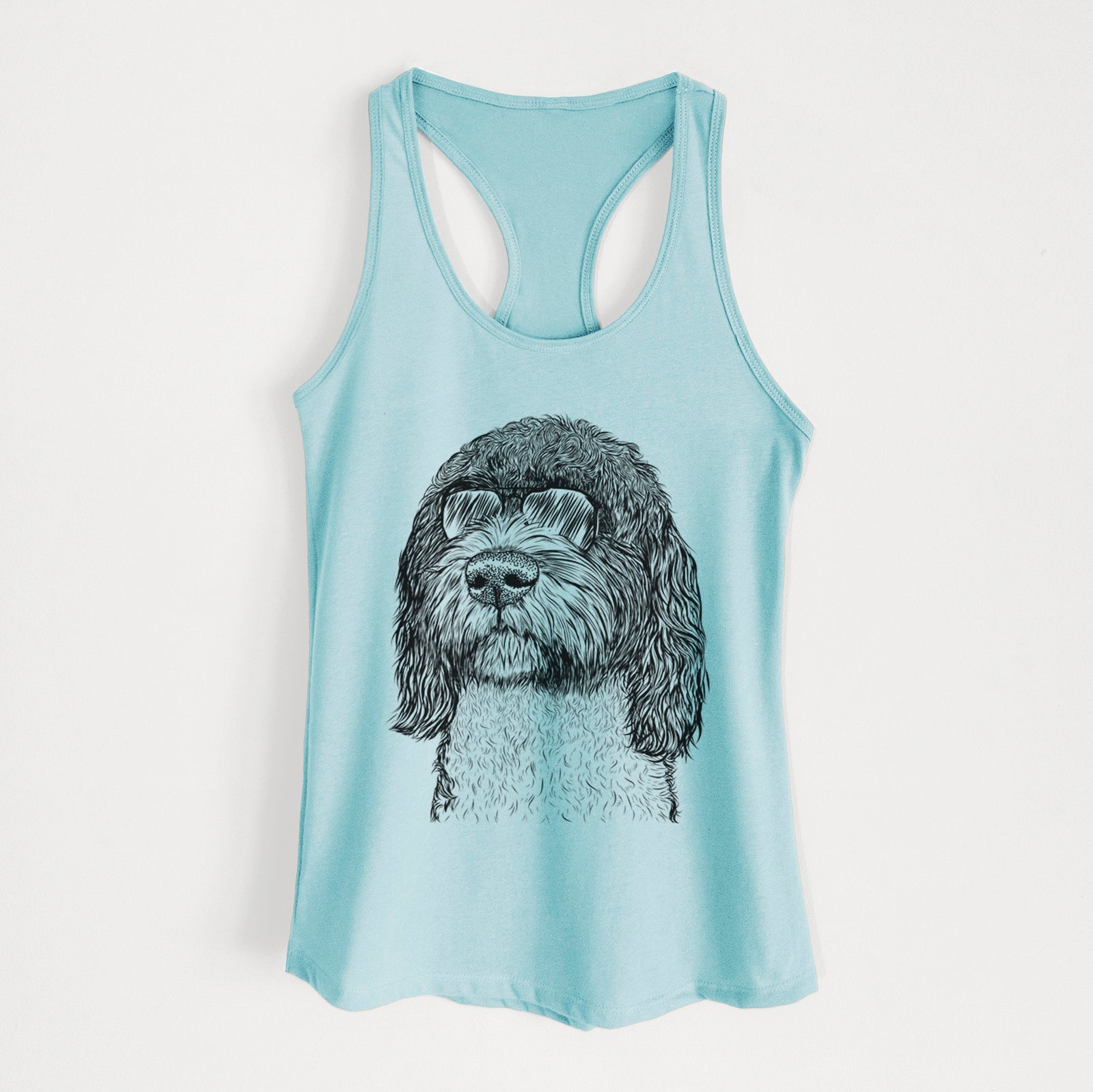 Chris the Portuguese Water Dog - Women's Racerback Tanktop