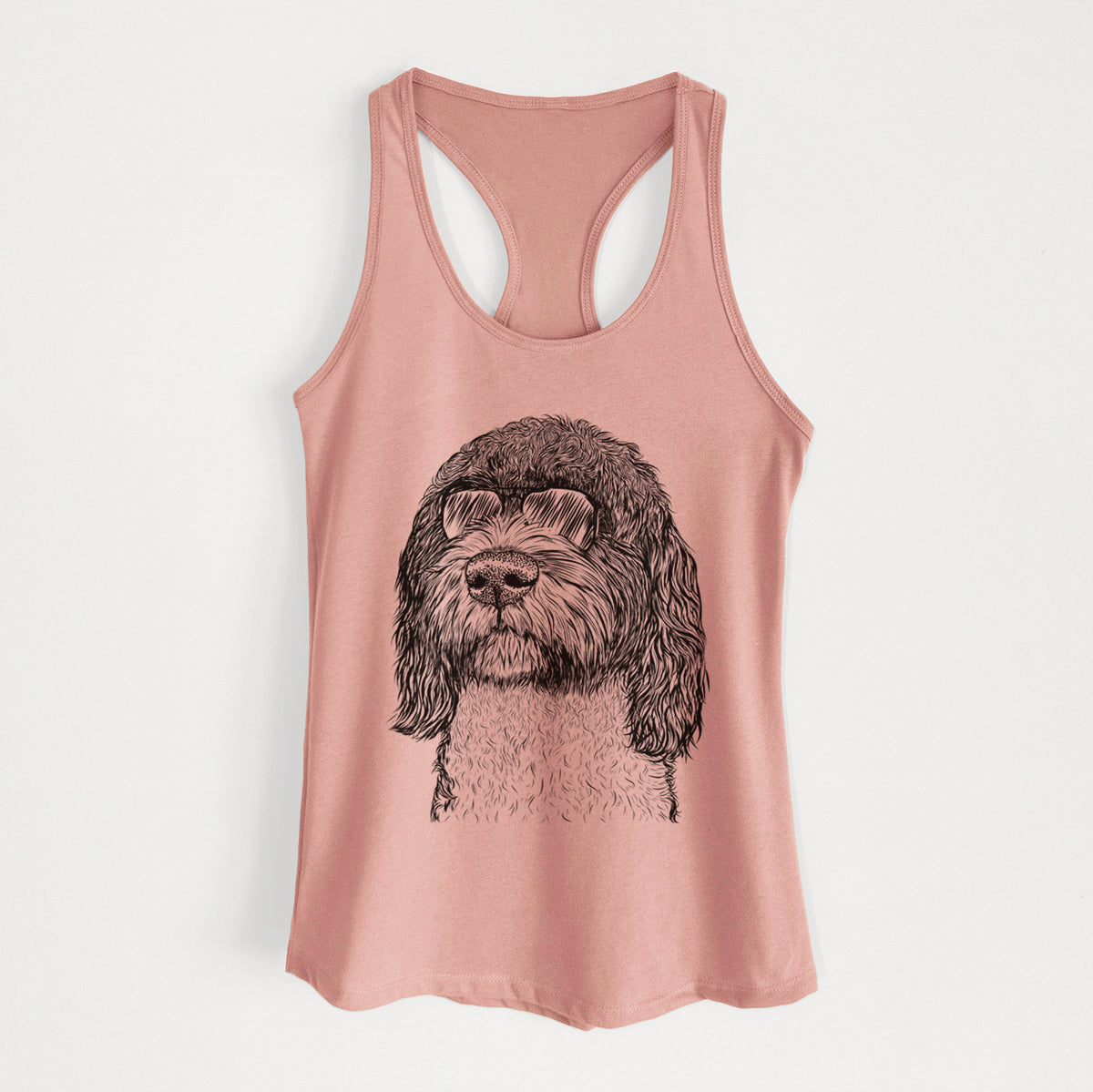 Chris the Portuguese Water Dog - Women's Racerback Tanktop