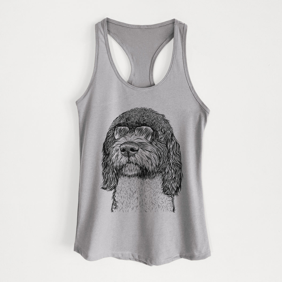 Chris the Portuguese Water Dog - Women's Racerback Tanktop