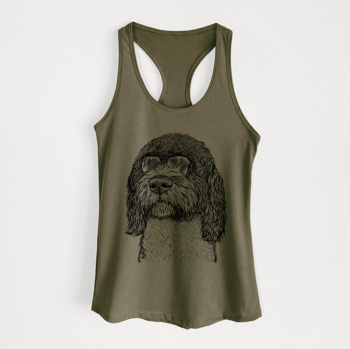 Chris the Portuguese Water Dog - Women's Racerback Tanktop
