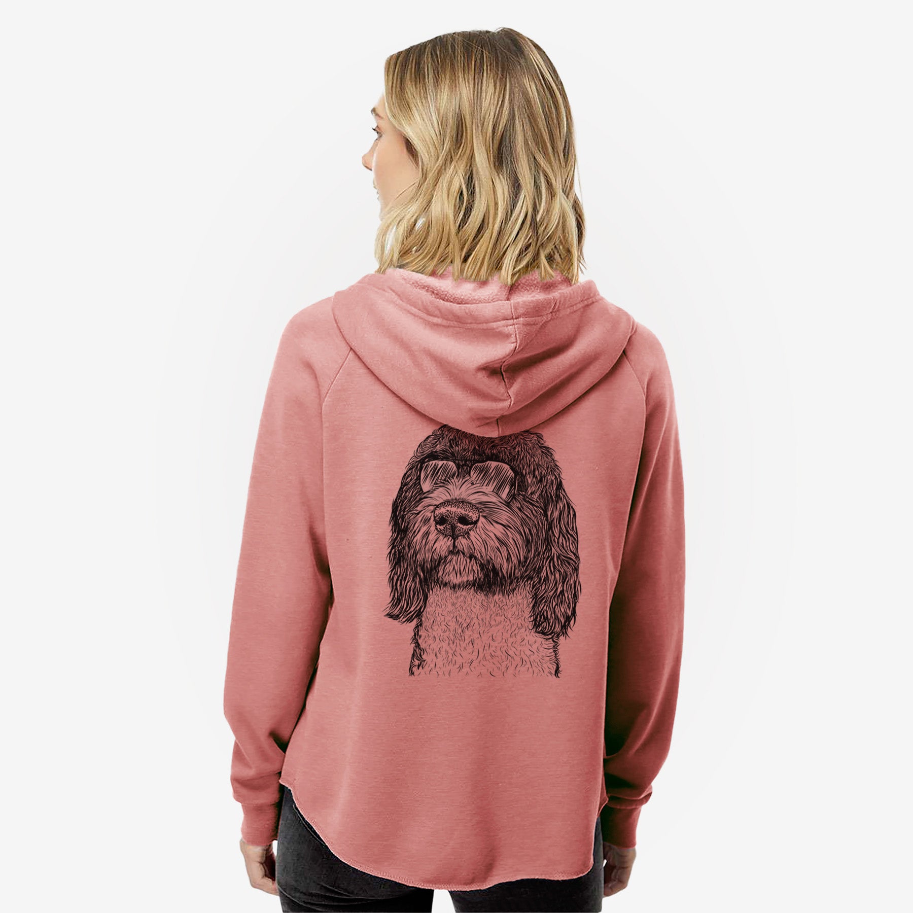 Chris the Portuguese Water Dog - Women's Cali Wave Zip-Up Sweatshirt