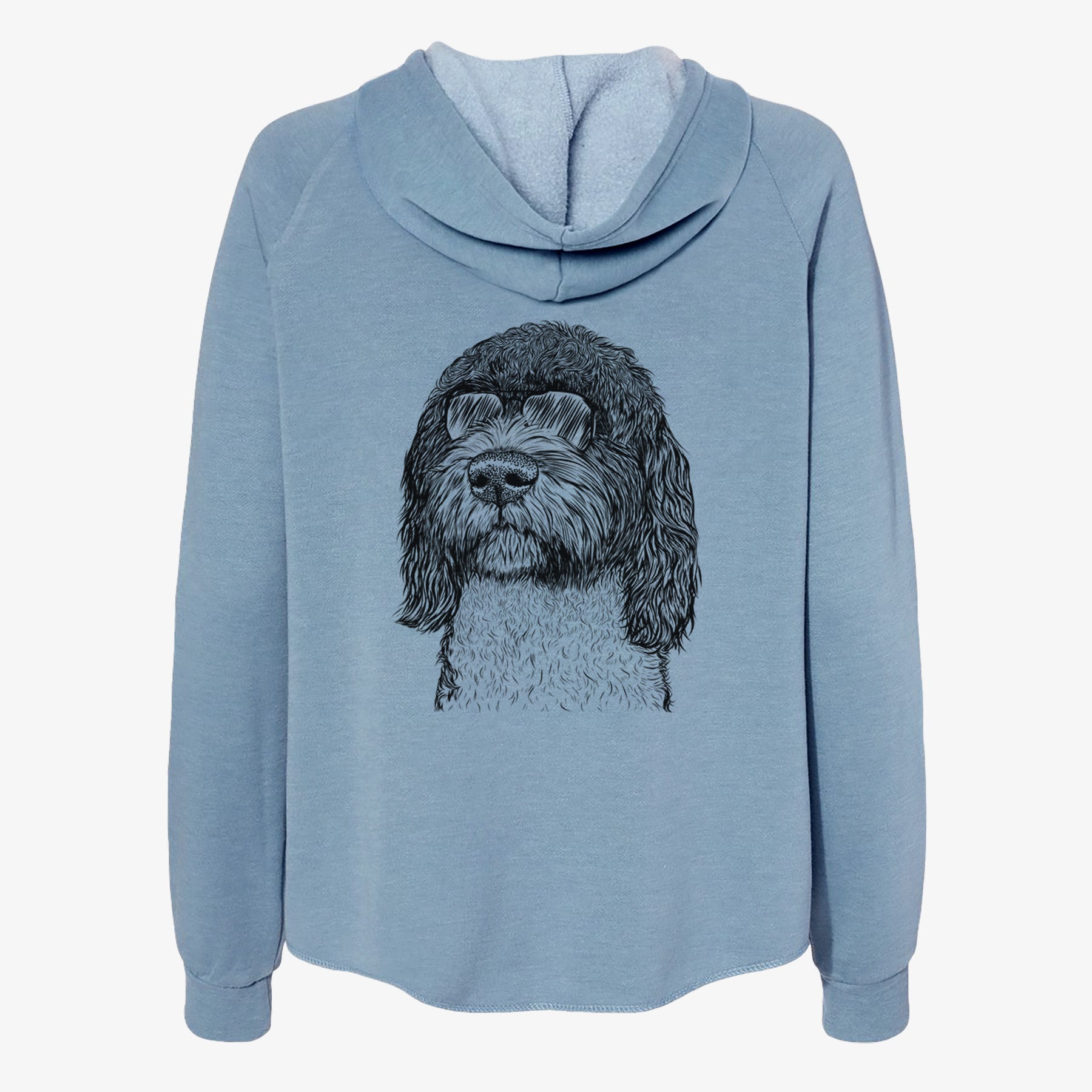 Chris the Portuguese Water Dog - Women's Cali Wave Zip-Up Sweatshirt