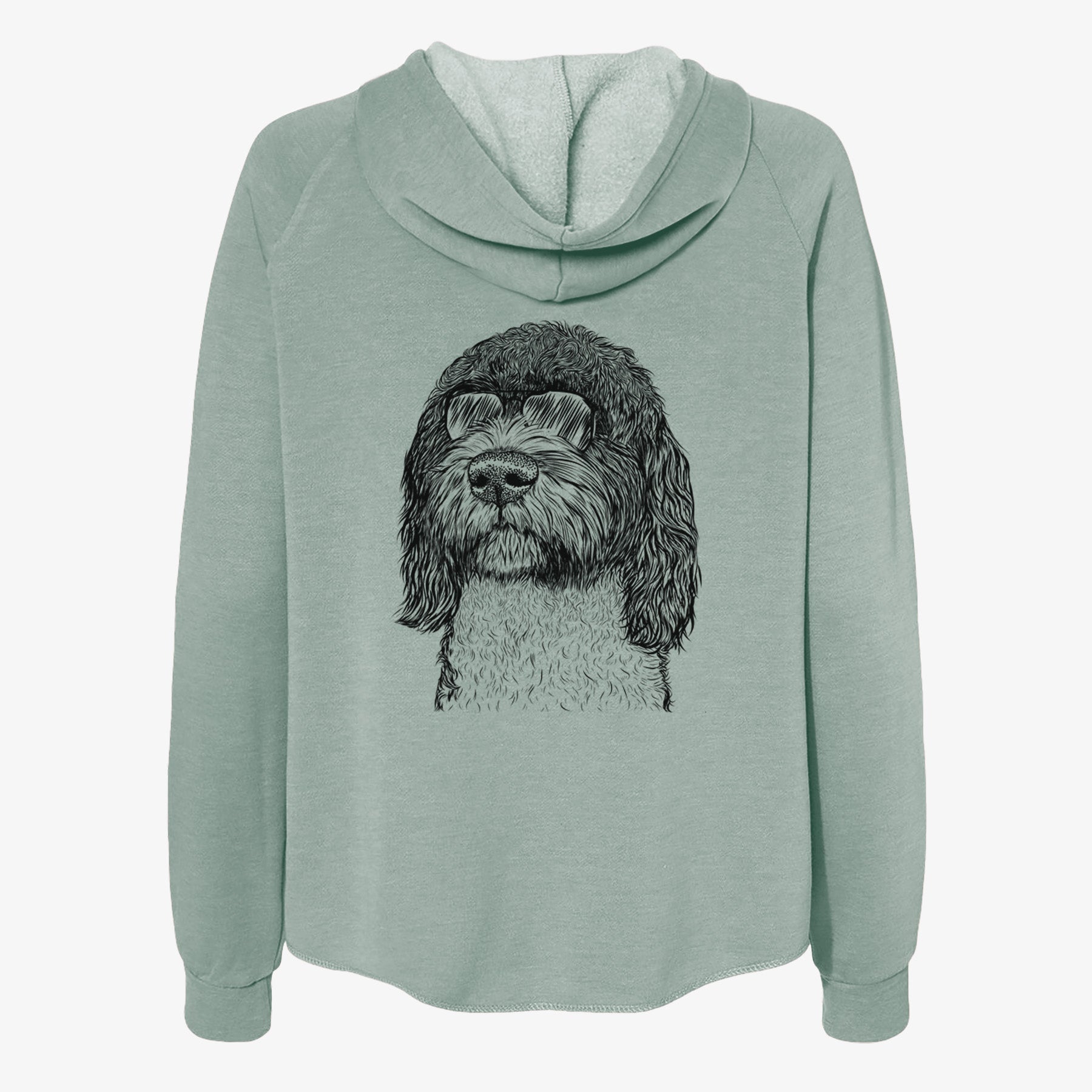 Chris the Portuguese Water Dog - Women's Cali Wave Zip-Up Sweatshirt