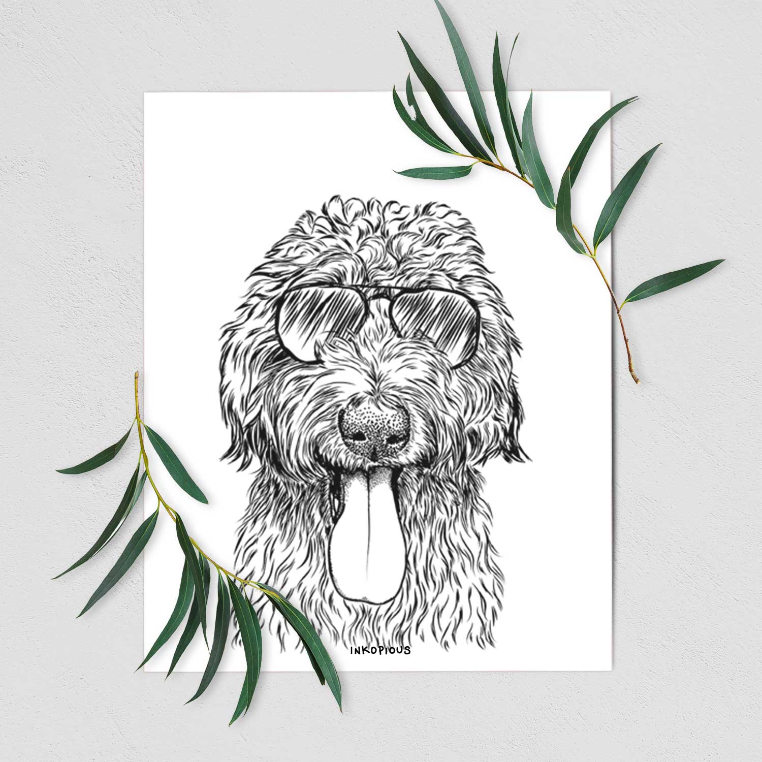 CiCi Paulk the Aussiedoodle Art Print